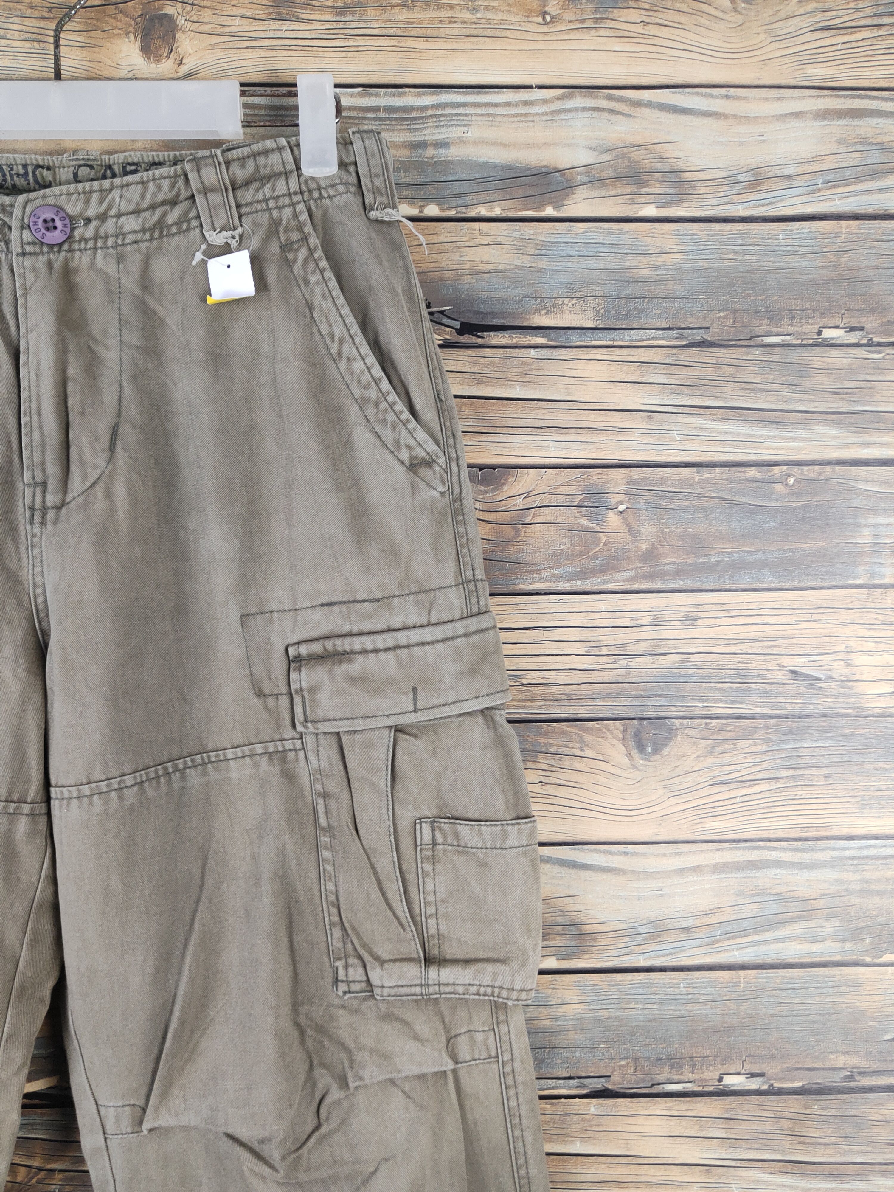 Japanese Brand DL SOHC Olive Faded Multipocket Tactical Cargo Pants #1365 Size US 29 - 5 Thumbnail