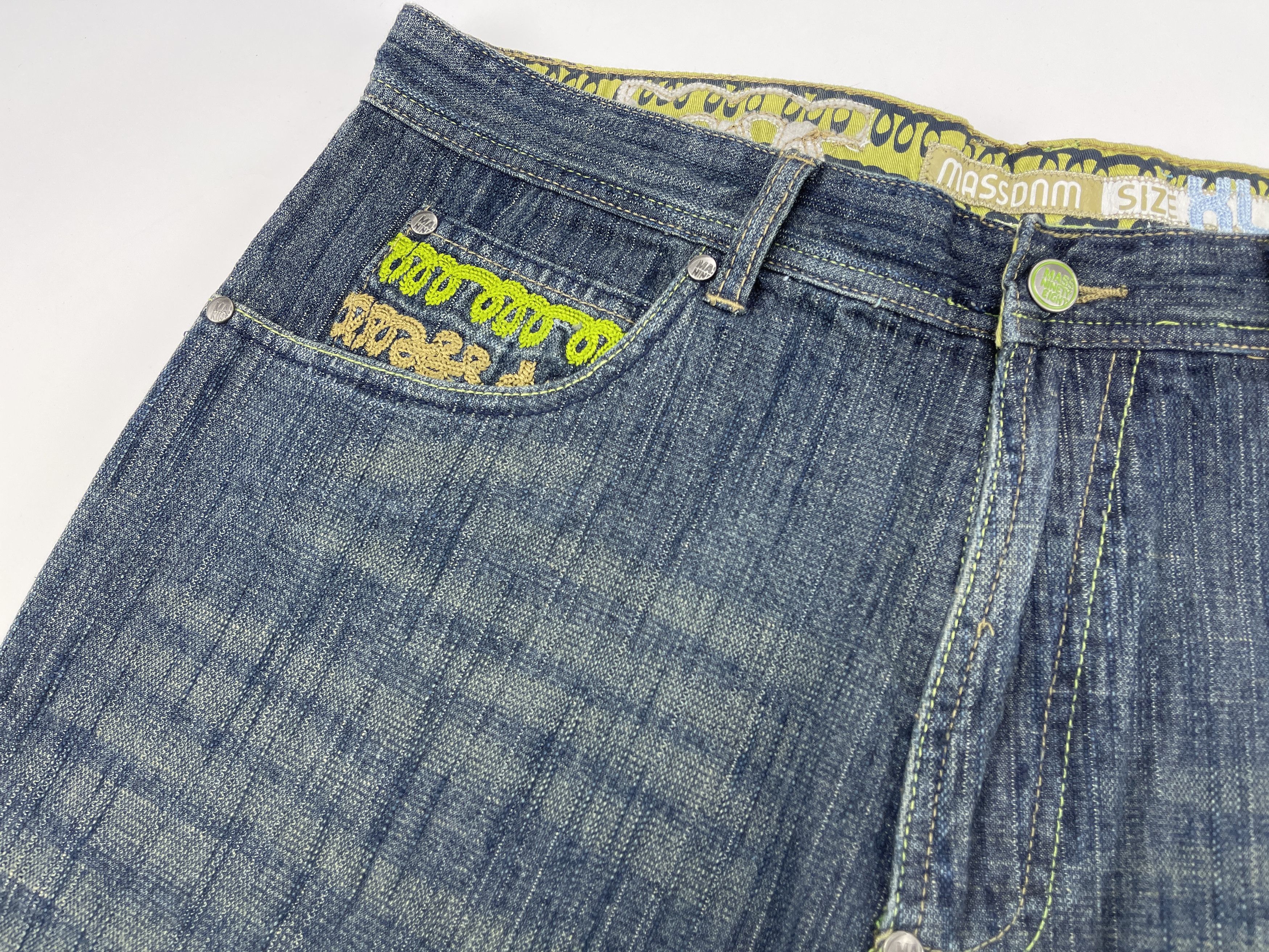 Vintage Mass DNM jeans shorts, vintage hip hop, 90s, skater, size 36 Size US 36 / EU 52 - 10 Thumbnail