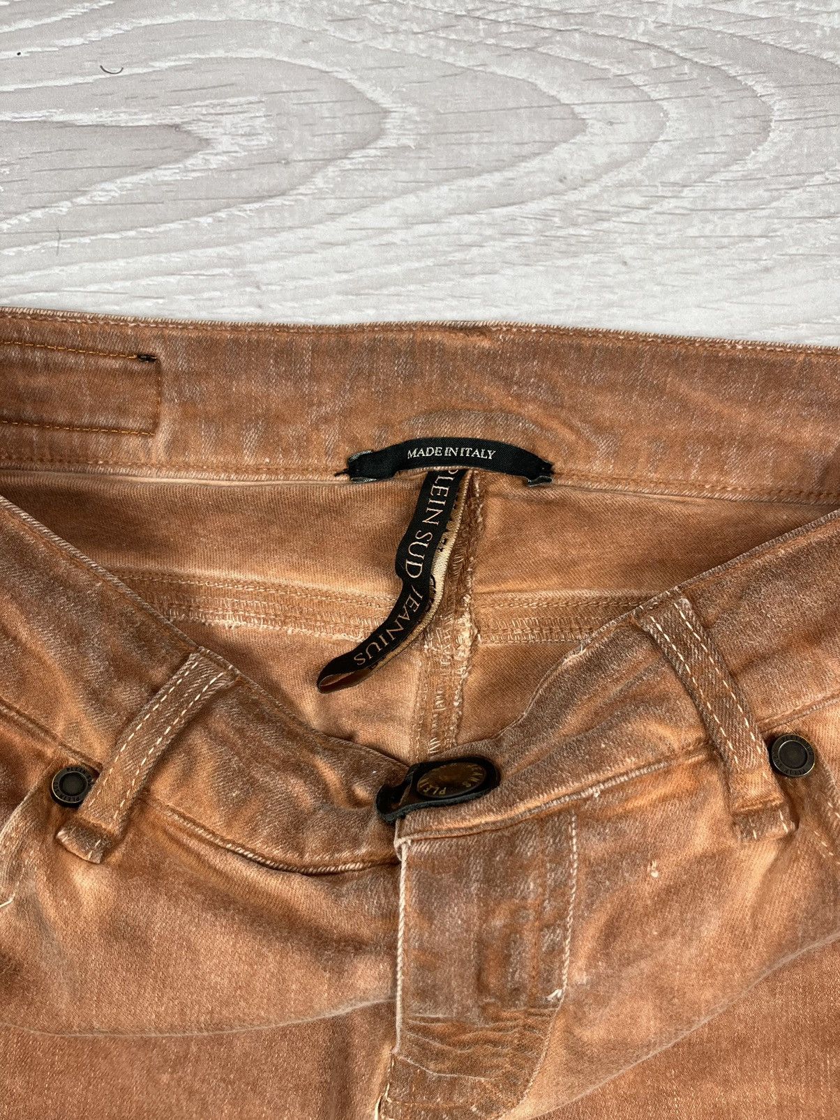 plein sud Plein Sud Jeanius Avante Garde Washed Skinny Womens Pants Size 28" / US 6 / IT 42 - 8 Thumbnail