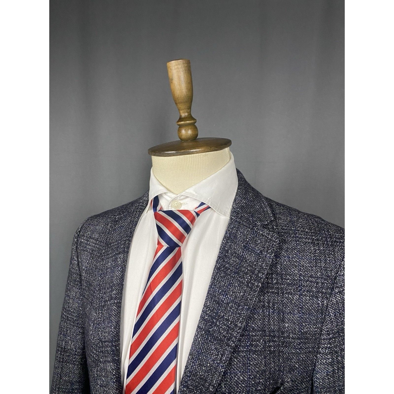 Etro Etro New Jersey Men's Gray Alpaca Wool Checked Blazer Jacket Size 44R - 5 Thumbnail