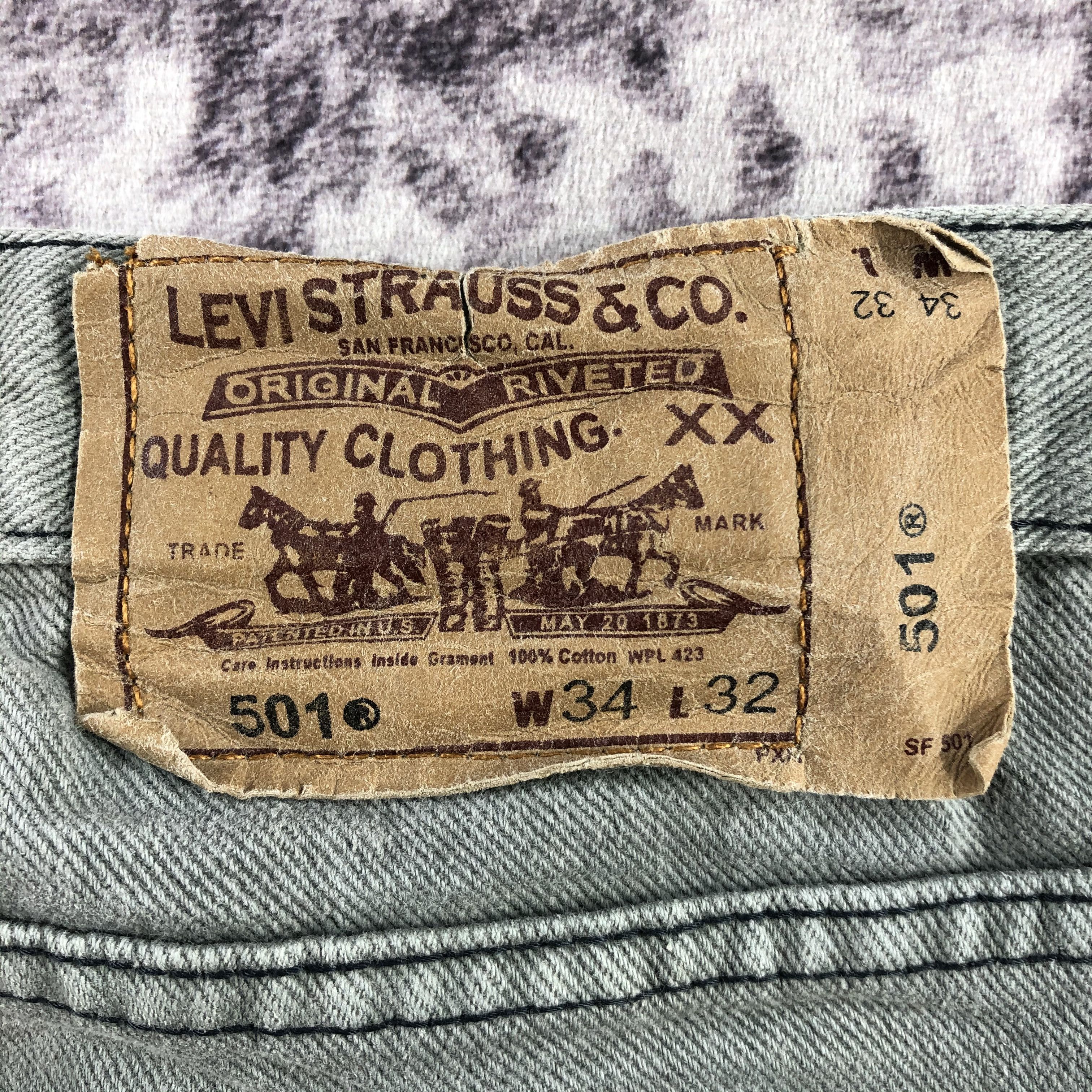 Levi's 90s Vintage Levis 501 Jeans-JM3052 Size US 35 - 6 Thumbnail