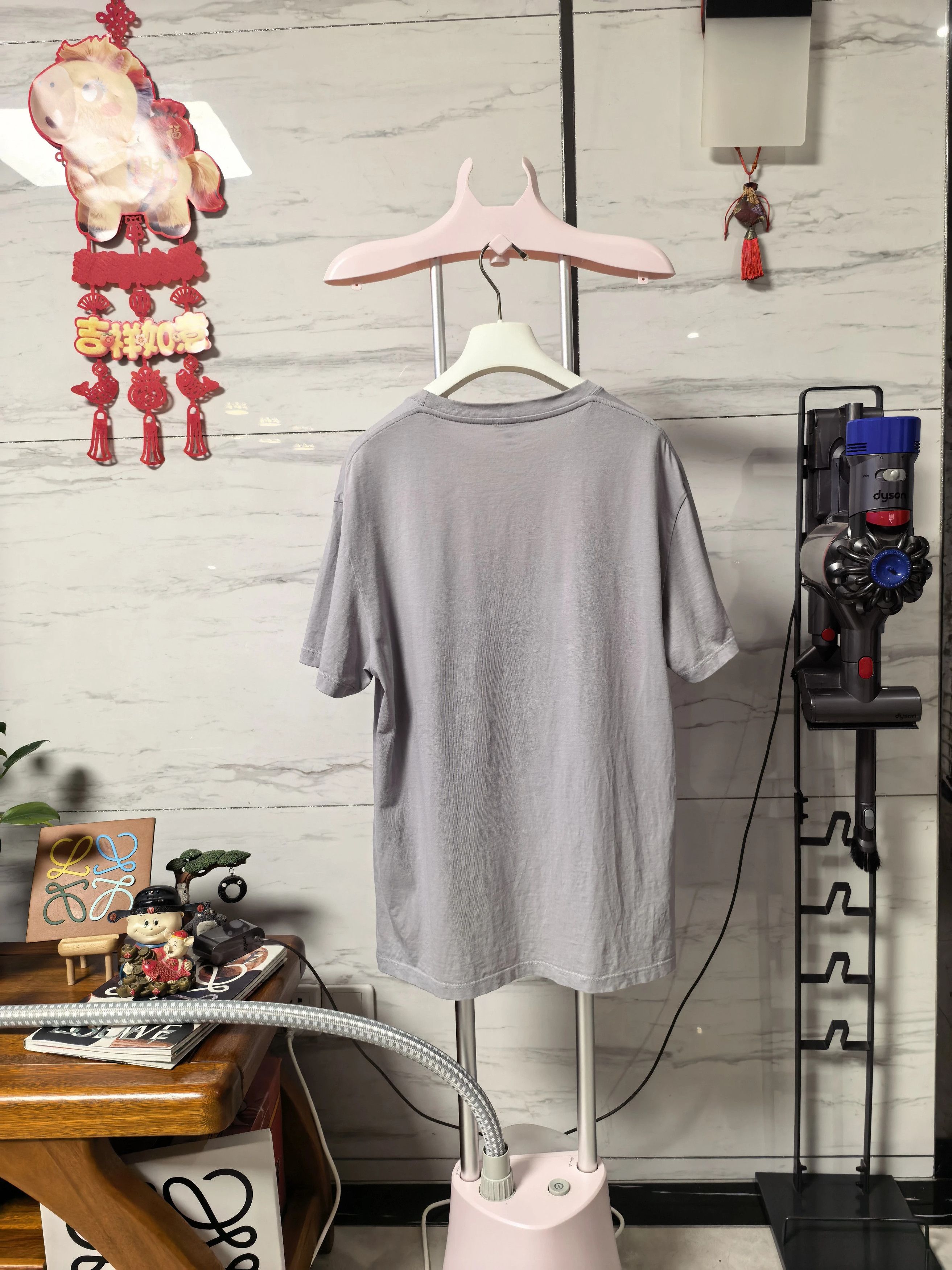 Loewe LOEWE SS23 unisex short sleeve T-shirt pocket logo ivory S Size US S / EU 44-46 / 1 - 2 Thumbnail