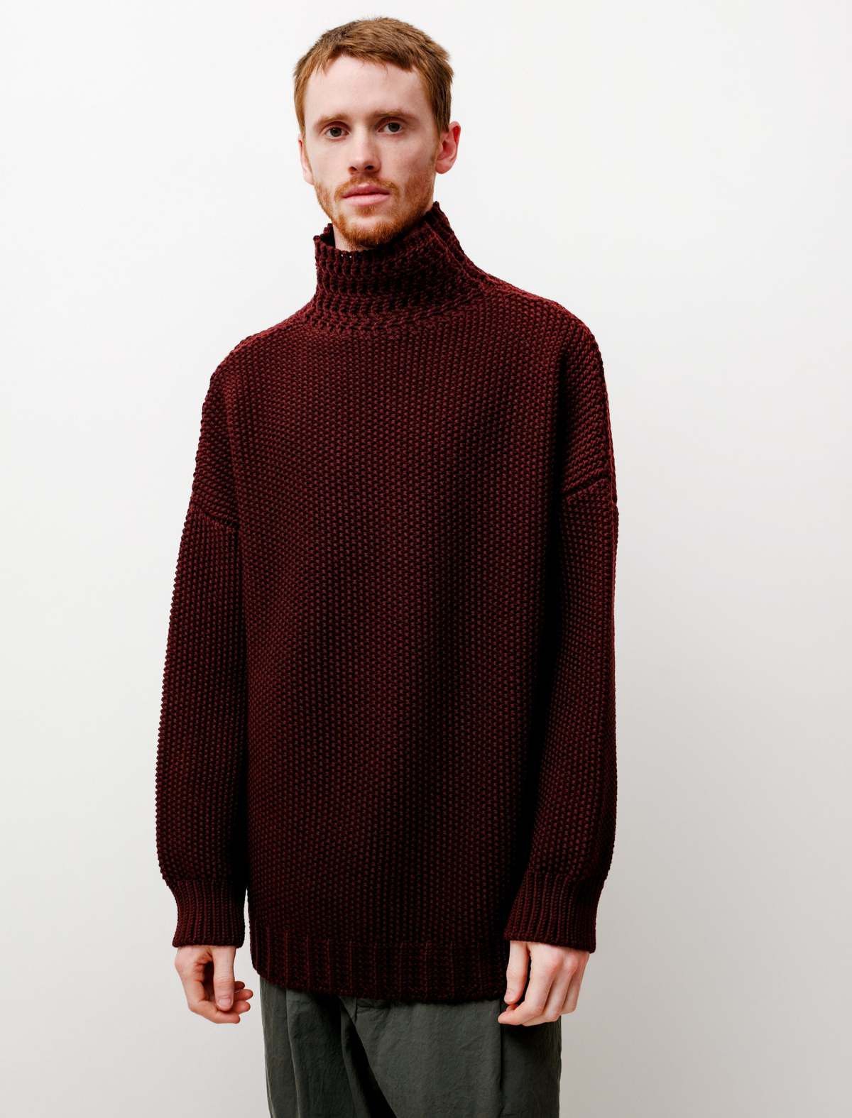 High neck Wooly jumper