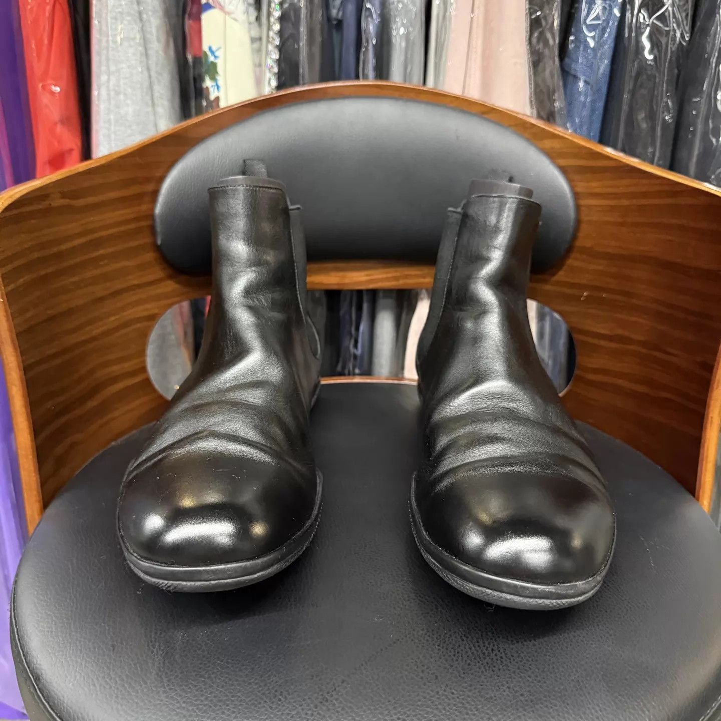 Prada Prada Black Chelsea Boots Size 10/44 Size US 11 / EU 44 - 2 Thumbnail
