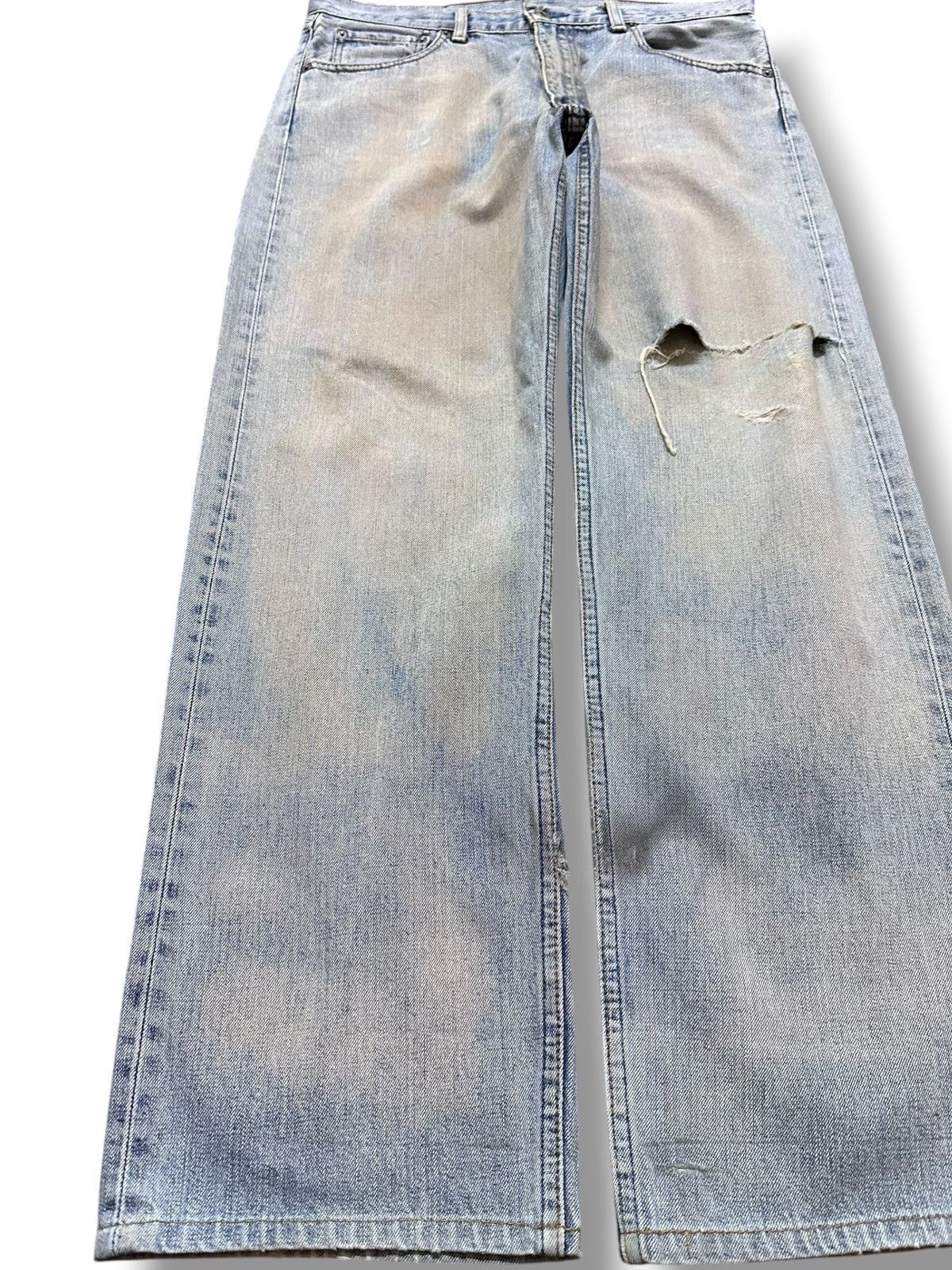 Levi's Vintage Clothing Vintage Levi’s 503 Mudwash Ripped Distressed Denim Size US 34 / EU 50 - 3 Thumbnail