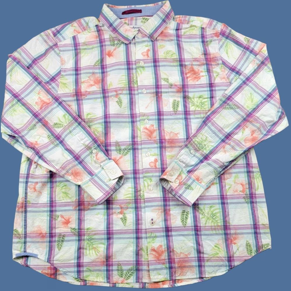 Tommy Bahama Tommy Bahama Shirt Mens XL Floral Long Sleeve Button Up Beach Tropical Size US XL / EU 56 / 4 - 1 Thumbnail