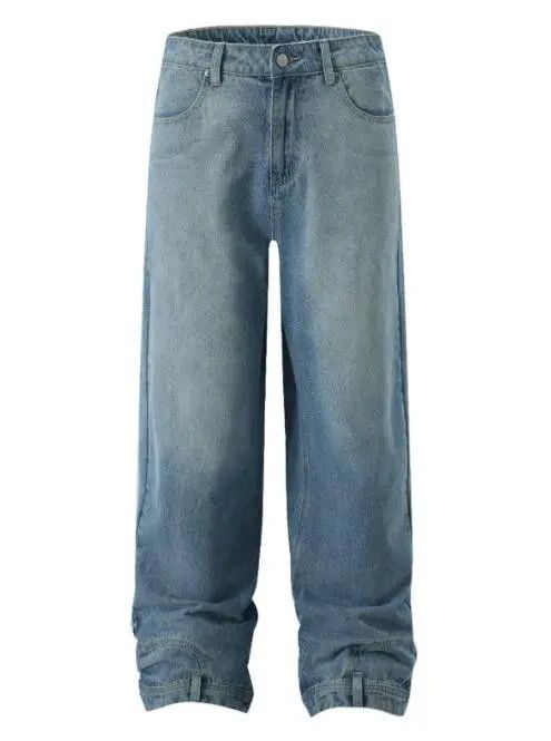 VIBE Washed Wide Leg Denim Jeans Size US 32 / EU 48 - 5 Thumbnail