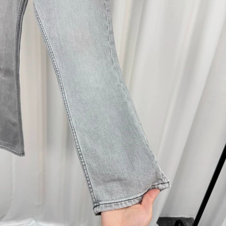 Acne Studios Acne Studios Grey washed leather brand jeans Size US 32 / EU 48 - 4 Thumbnail