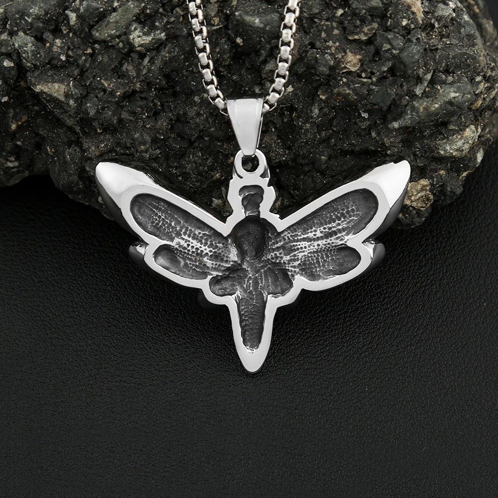 Other Skull Moth Pendant Necklace Size ONE SIZE - 2 Thumbnail