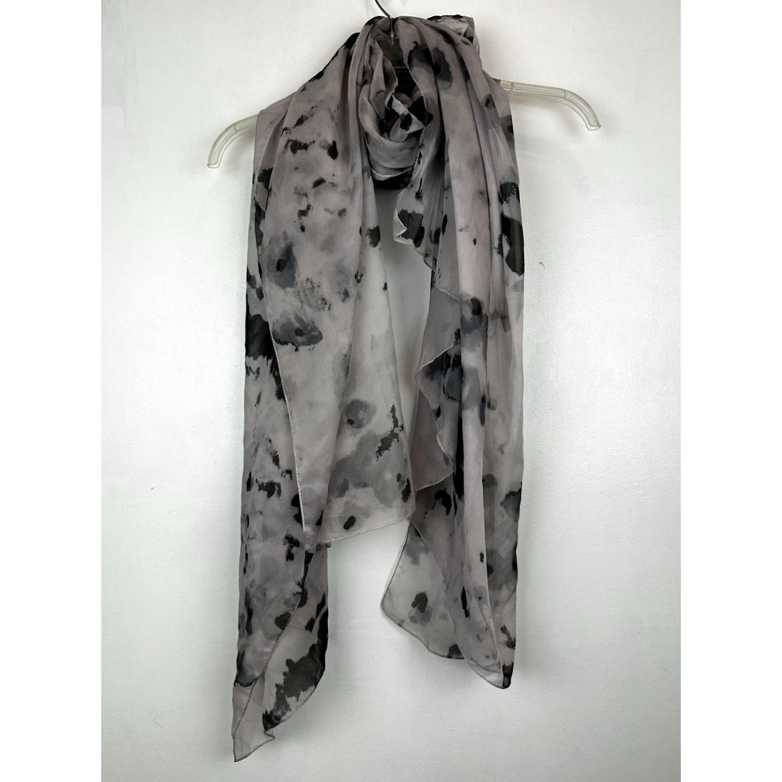 Vintage Pale Pink Flowy Scarf Lightweight Sheer Modern Classic Read Size ONE SIZE - 6 Thumbnail