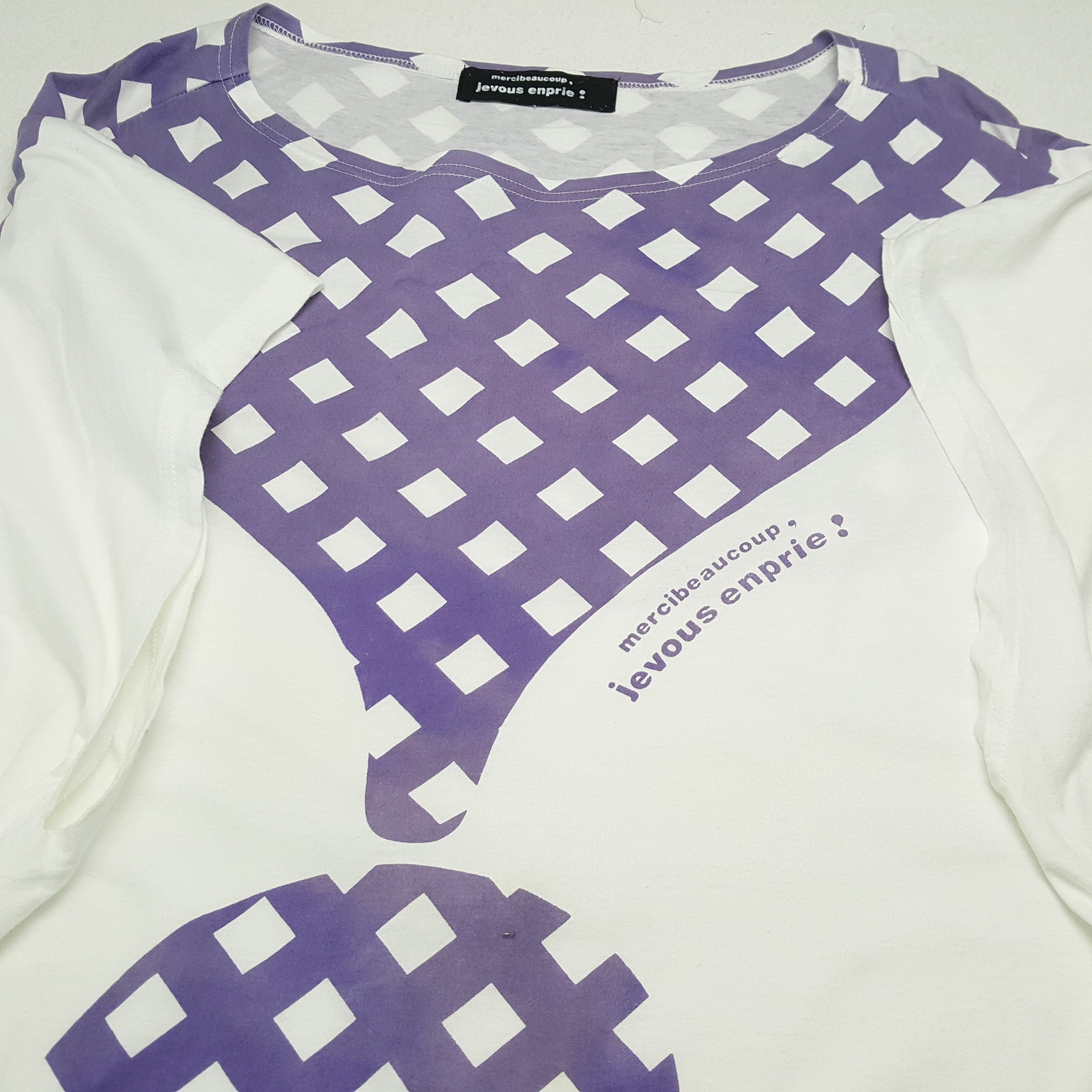 Issey Miyake × Vintage × mercibeaucoup Vintage MERCIBEAUCOUP JEVOUS ENPRIE Issey Miyake T-Shirts Size XXL / US 16-18 / IT 52-54 - 6 Thumbnail