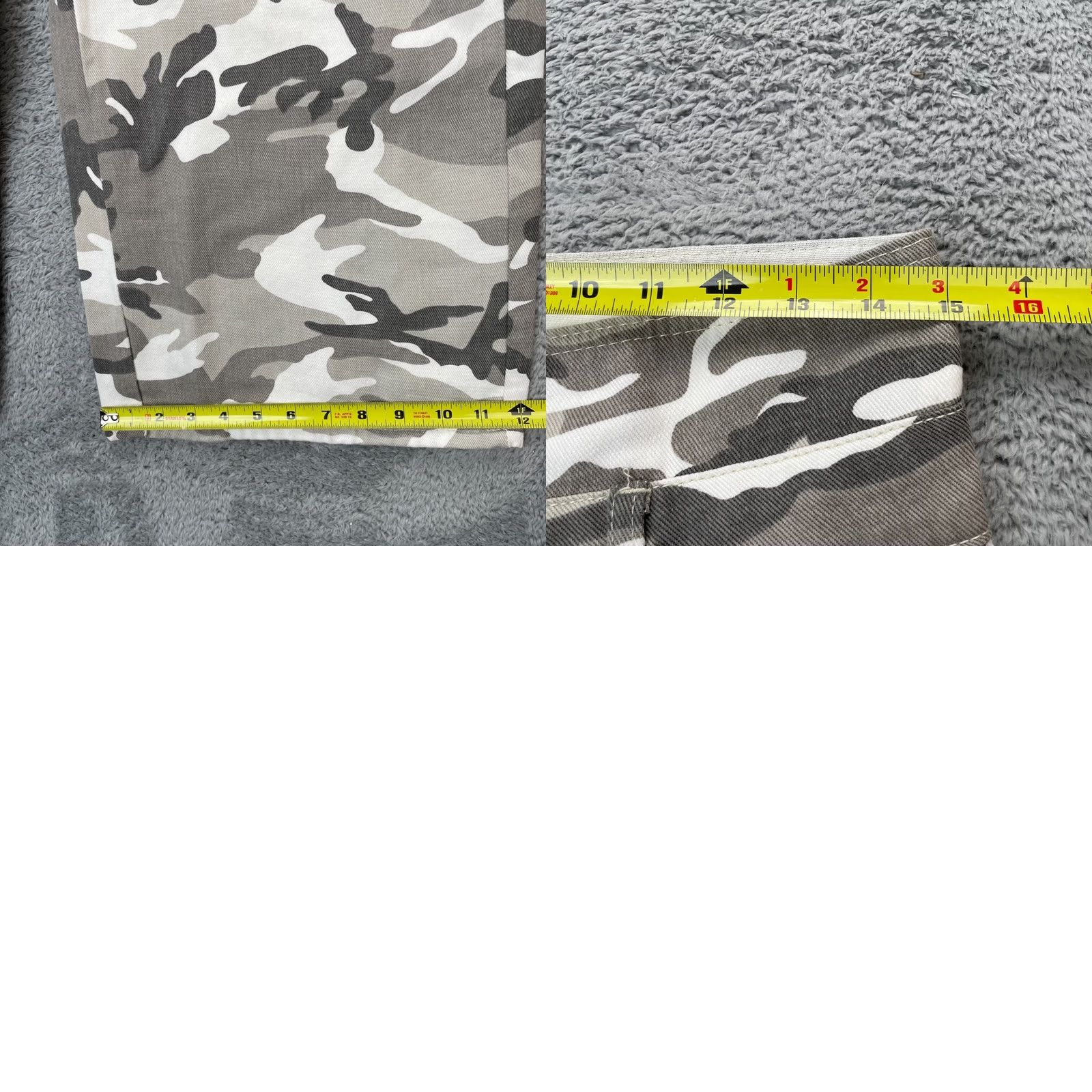 Shein SheIn Jeans Womens 30 Gray Camo Baggy Wide-Leg Cargo Y2K Skater Rave Grunge Snow Shirt? Size 30" / US 8 / IT 44 - 8 Thumbnail
