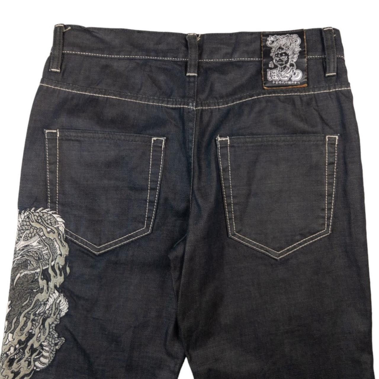 Other Vintage Jizo Japanese Embroidered Denim Jeans Size W31 Size US 31 - 3 Thumbnail