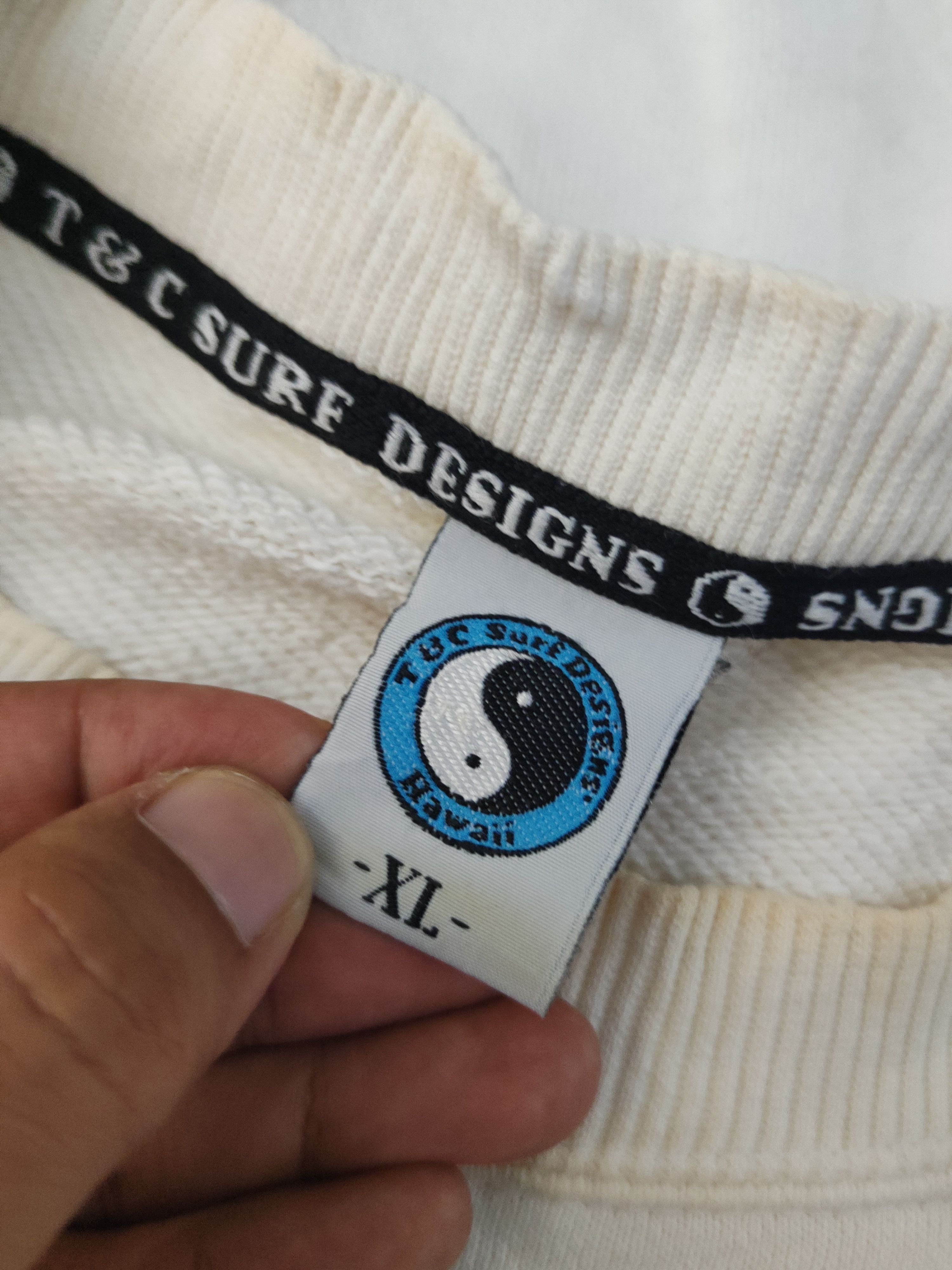 Japanese Brand DL T&C Surf Designs White Sweatshirts #S2800T Size US XL / EU 56 / 4 - 6 Thumbnail