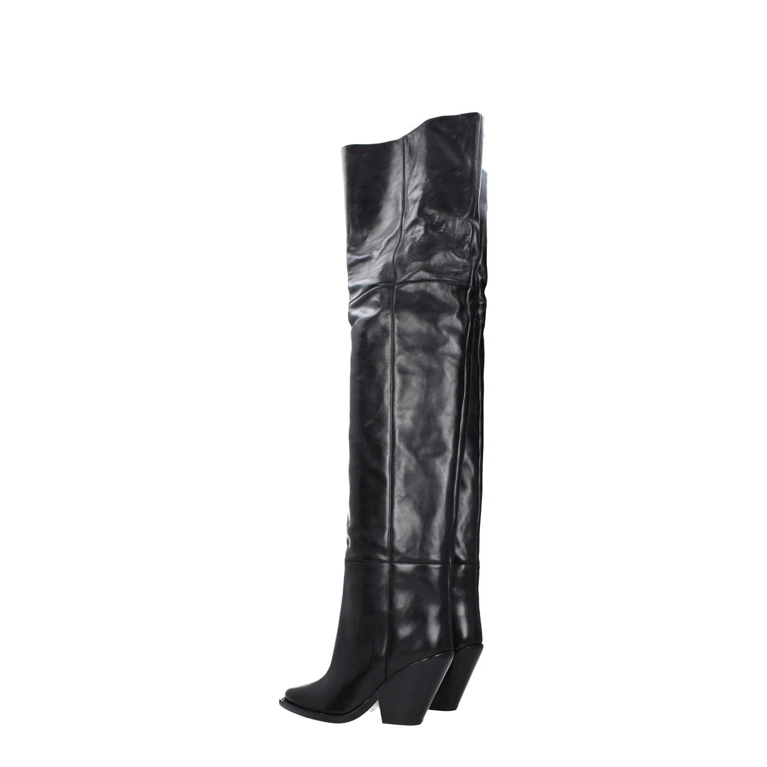 Isabel Marant ob1o1e1124 Leather Boots in Black Size US 6 / IT 36 - 4 Thumbnail