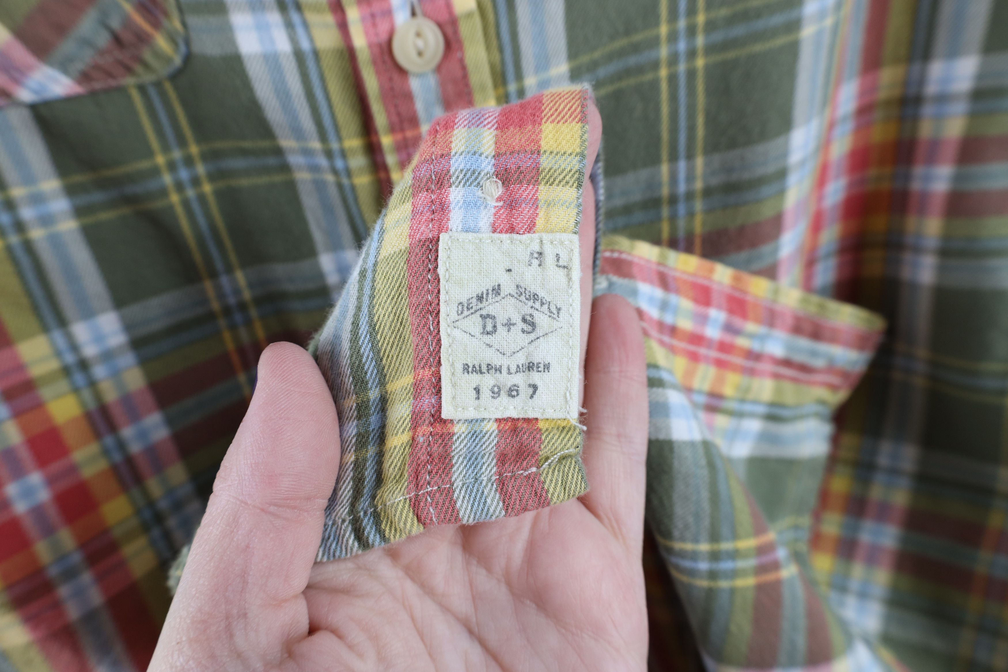 Polo Ralph Lauren Vintage Ralph Lauren Denim Supply Madras Plaid Button Shirt Size US M / EU 48-50 / 2 - 4 Thumbnail