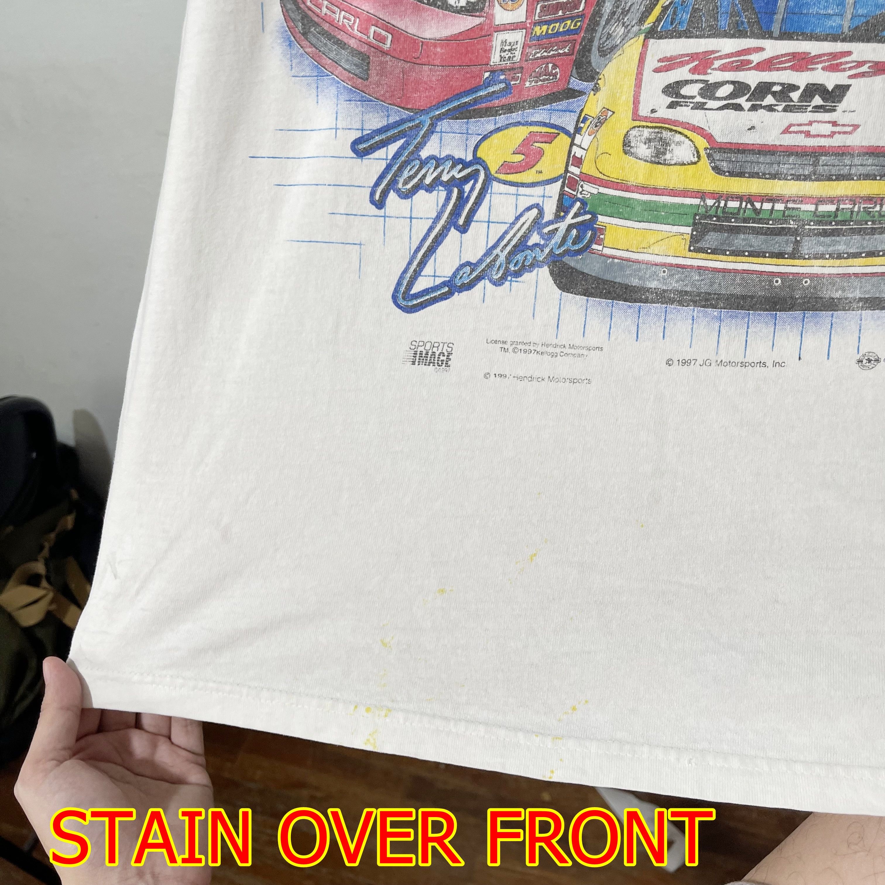 Vintage Vintage 1997 Hendrick Motorsports T-Shirt Size US XL / EU 56 / 4 - 4 Thumbnail