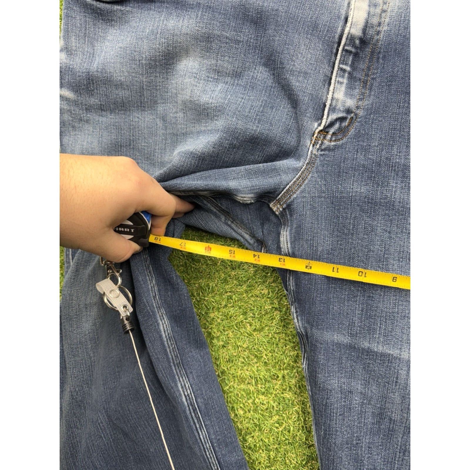 Vintage Duluth Trading Jeans Mens 48x30 Blue Coolmax Flex Ballroom Relaxed Fit Work Wear Size US 32 / EU 48 - 7 Thumbnail