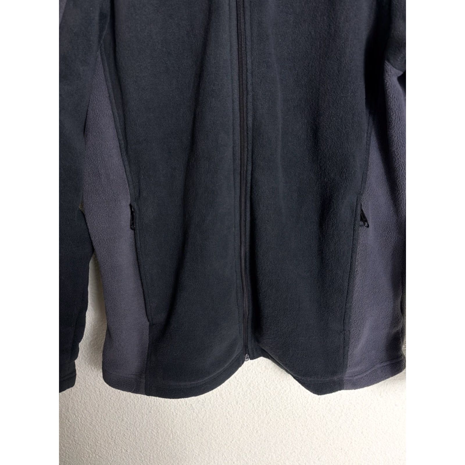 Vintage Columbia Full Zip Fleece Windbreaker Jacket Mens Large Gray Black Windstopper Size US L / EU 52-54 / 3 - 5 Thumbnail