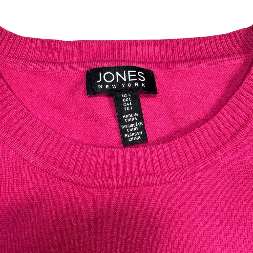 Jones New York NWT New $79 Jones New York Stitch Sleeve Azalea Pink Sweate Size L / US 10 / IT 46 - 5 Thumbnail