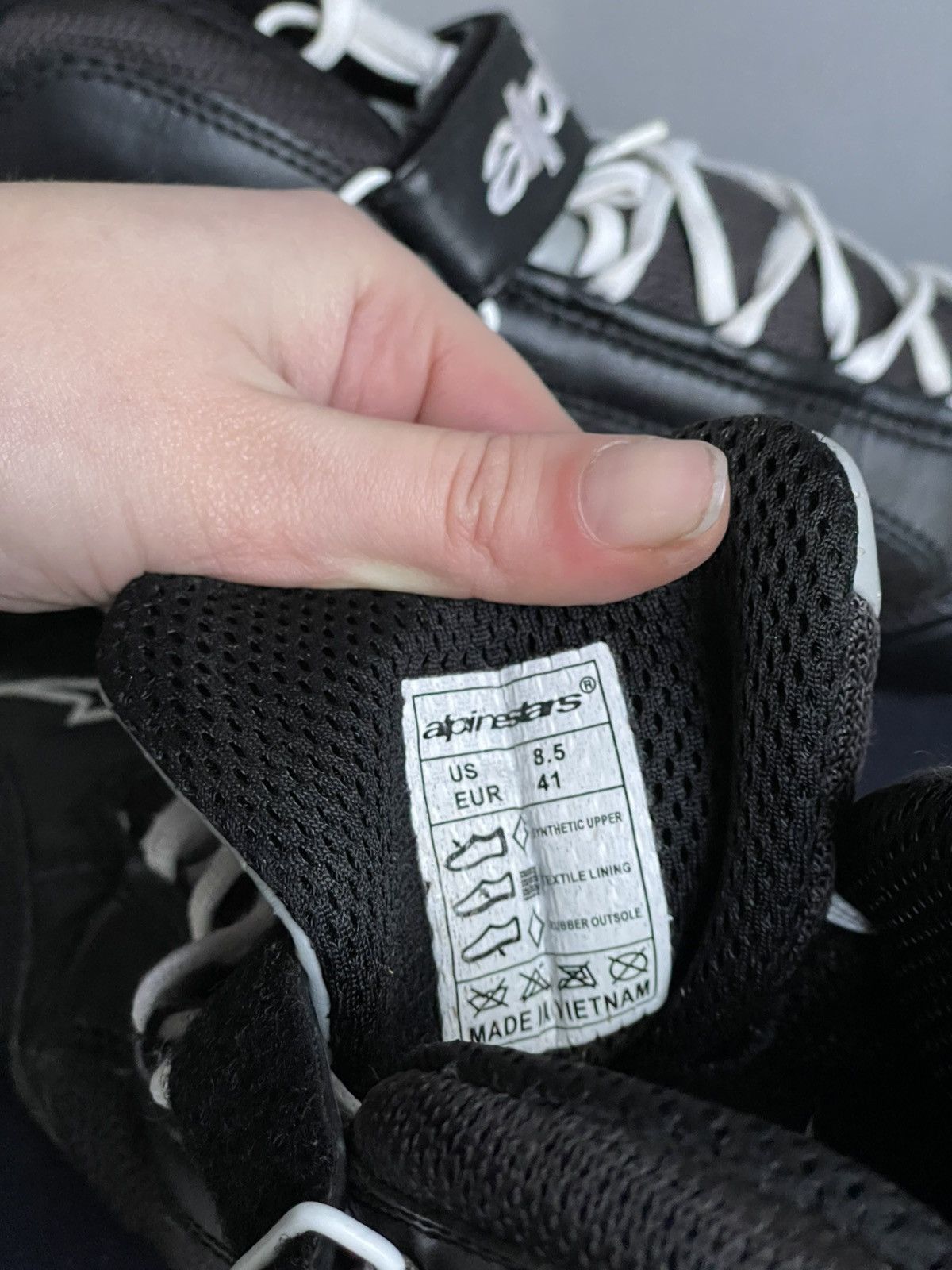 Alpinestars Apinestars Black moto Sneakers vetements style y2k Size US 8.5 / EU 41-42 - 13 Thumbnail
