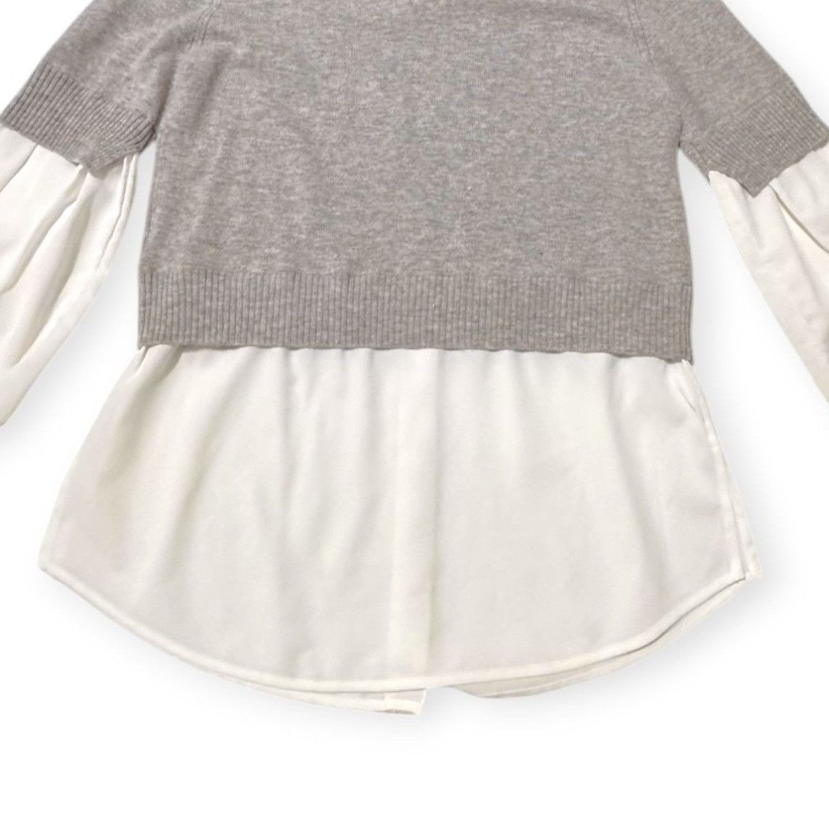 Brochu Walker BROCHU WALKER The Ebella Layered Crew Sweater Size M, Gray/ Size M / US 6-8 / IT 42-44 - 9 Thumbnail