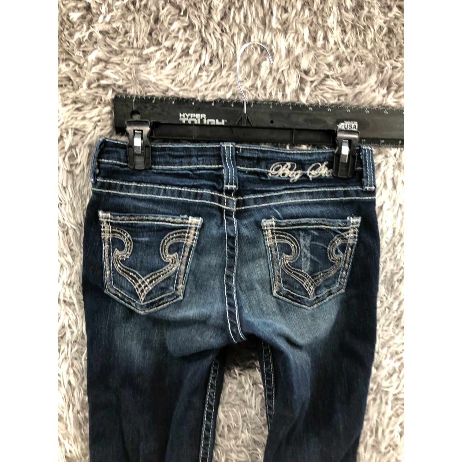 Vintage BIG STAR Jeans Bootcut Women Medium Blue 26 Size 27 Waist Curvy Fit Hazel? Size 26" / US 2 / IT 38 - 6 Thumbnail