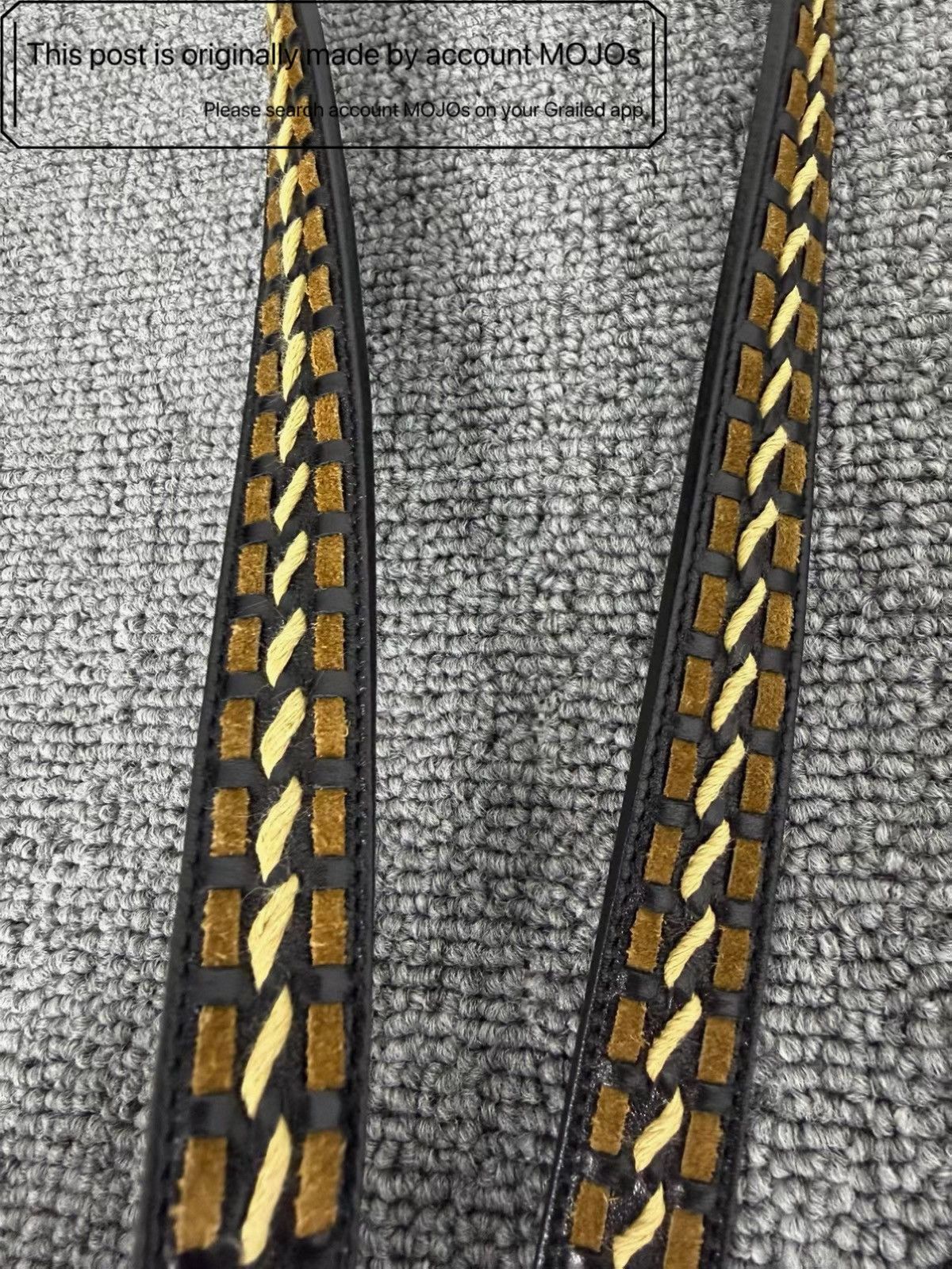 Saint Laurent Paris Sz 80 Saint Laurent Paris 21SS Leather Ethical Woven Belt Size ONE SIZE - 4 Thumbnail