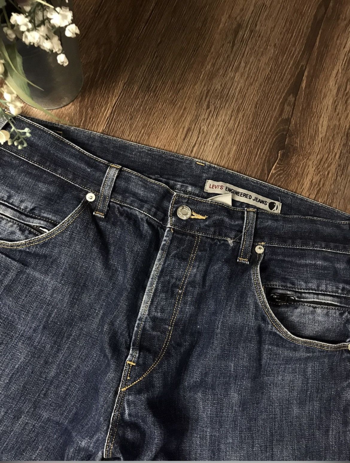 Levi's Levis Engineered Denim Pants jeans Zip Pocket Size US 33 - 4 Thumbnail