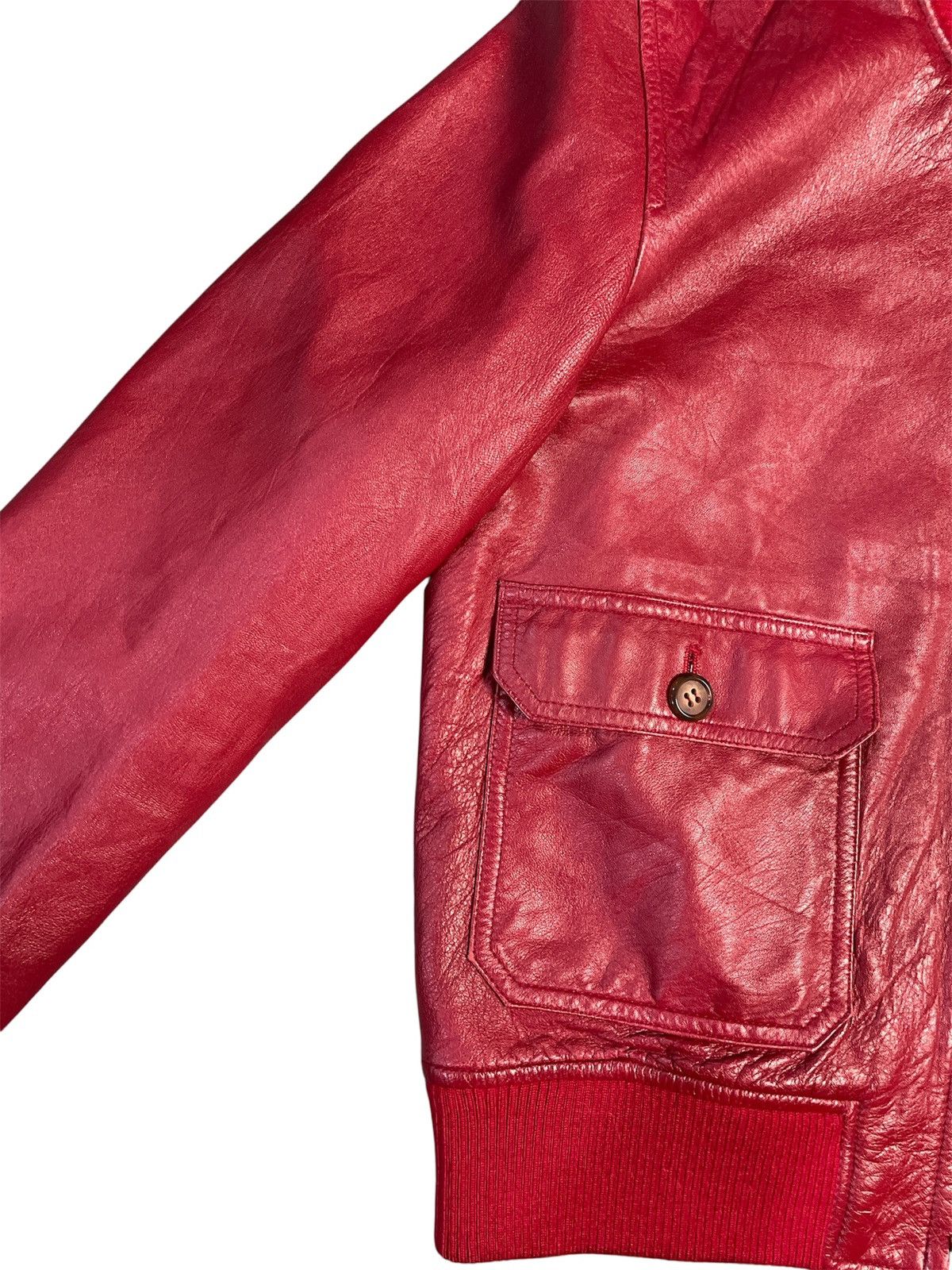 Leather Japanese Brand Rope Picnic Sheep Leather Jacket Size US S / EU 44-46 / 1 - 3 Thumbnail