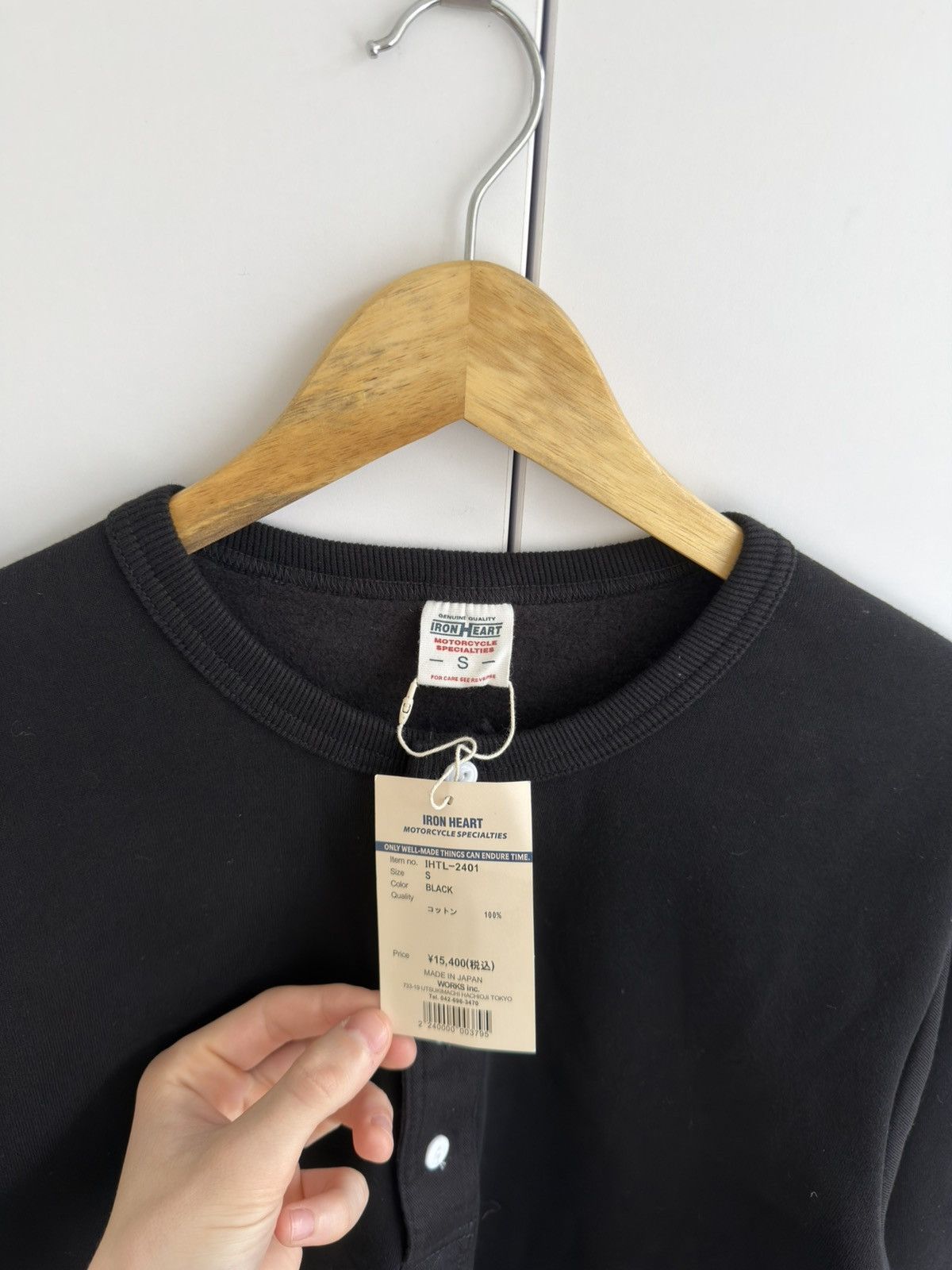 Iron Heart Iron Heart 14oz Black Pullover Sweatshirt S Japan Size US S / EU 44-46 / 1 - 7 Thumbnail
