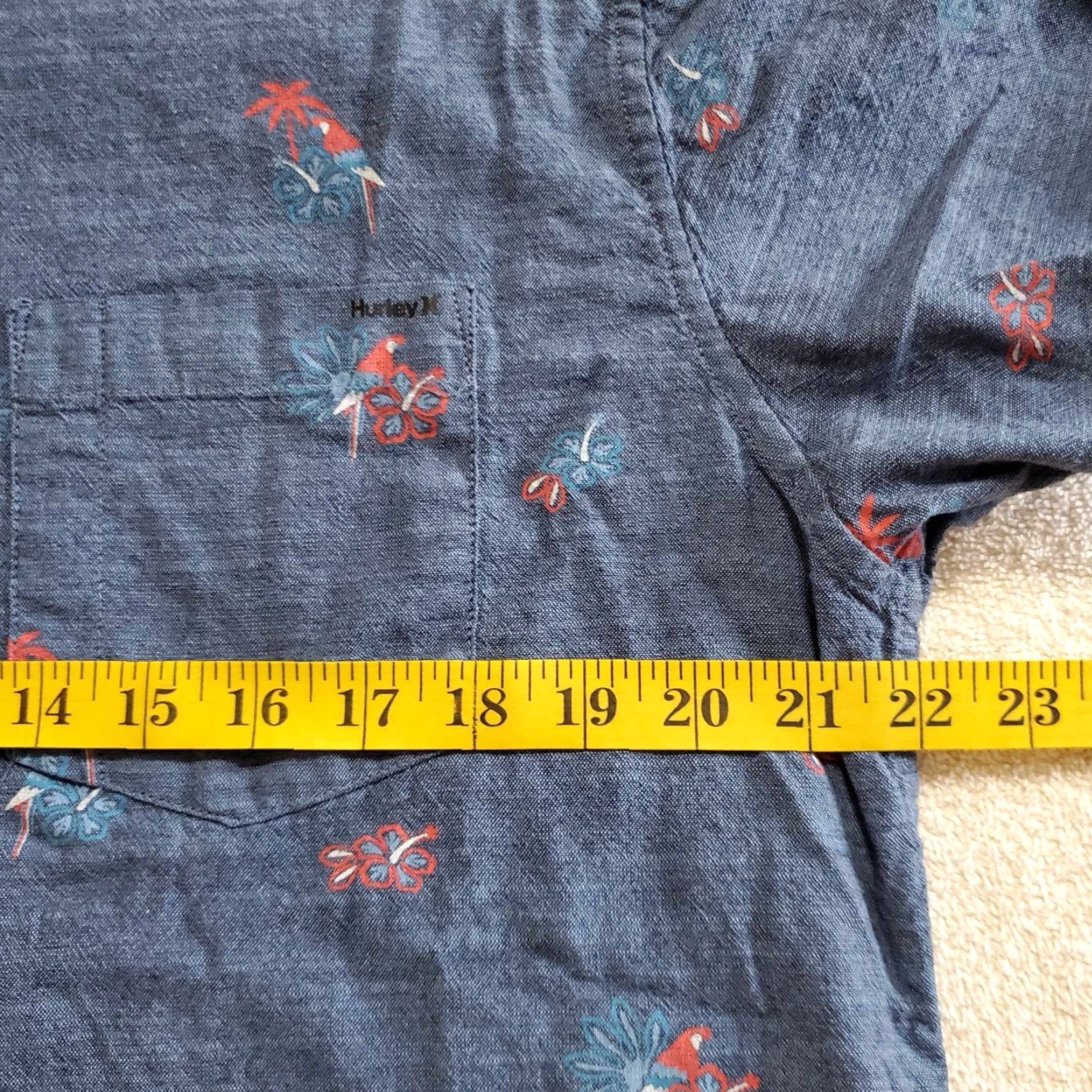 Hurley Hurley Button Up Hawaiian Shirt AOP Parrots Beach Mens M Surf Skate Y2K Multicolor Size US M / EU 48-50 / 2 - 4 Thumbnail