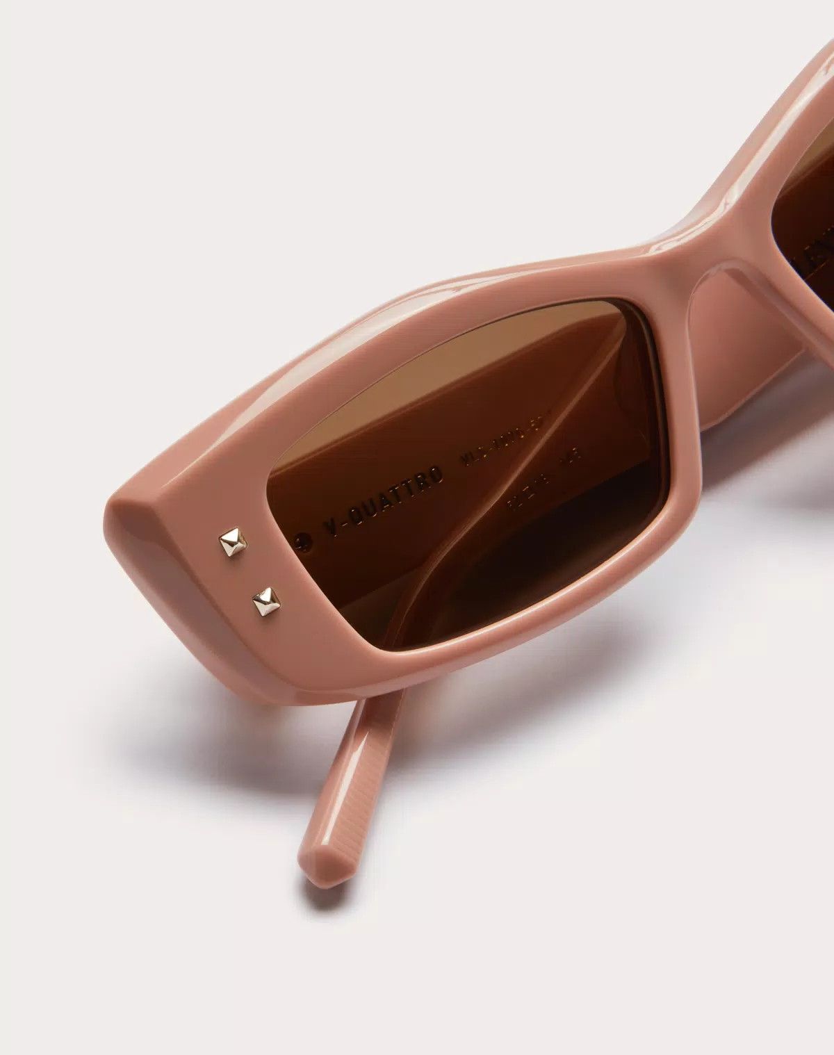 Valentino oc11z0725 Size: 52/ Rectangular Acetate in Beige/Gold Size ONE SIZE - 4 Thumbnail