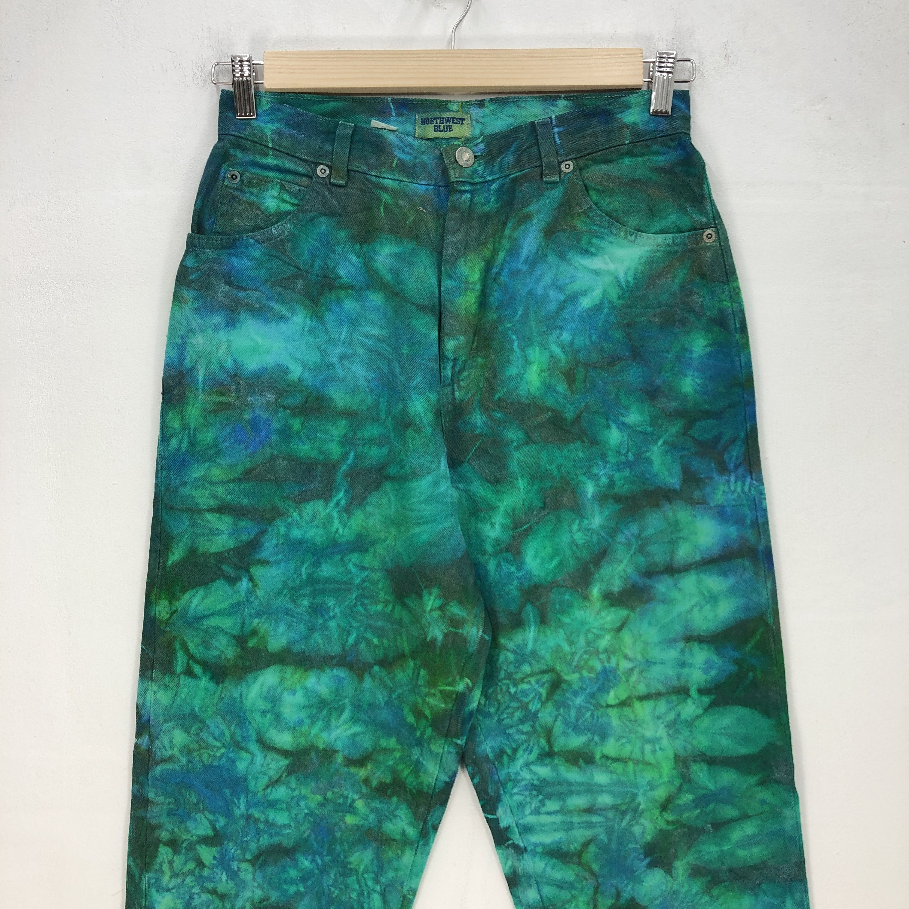 Vintage Vintage 80s Designer Tie Dye Jeans Denim Pants Size 28" / US 6 / IT 42 - 3 Thumbnail