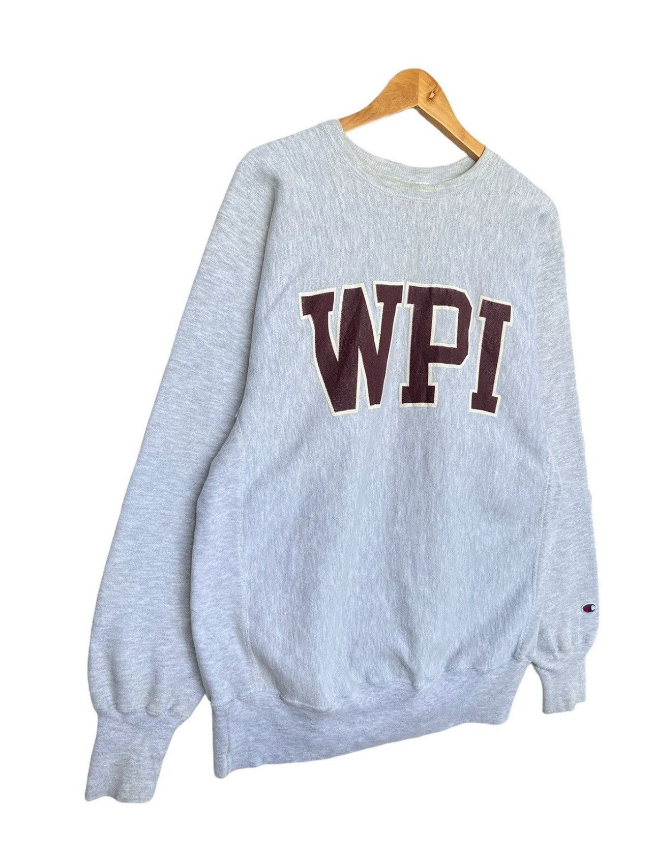 Champion Vintage 90s Worcester Champion Reverse Weave Sweatshirt Size US L / EU 52-54 / 3 - 3 Thumbnail