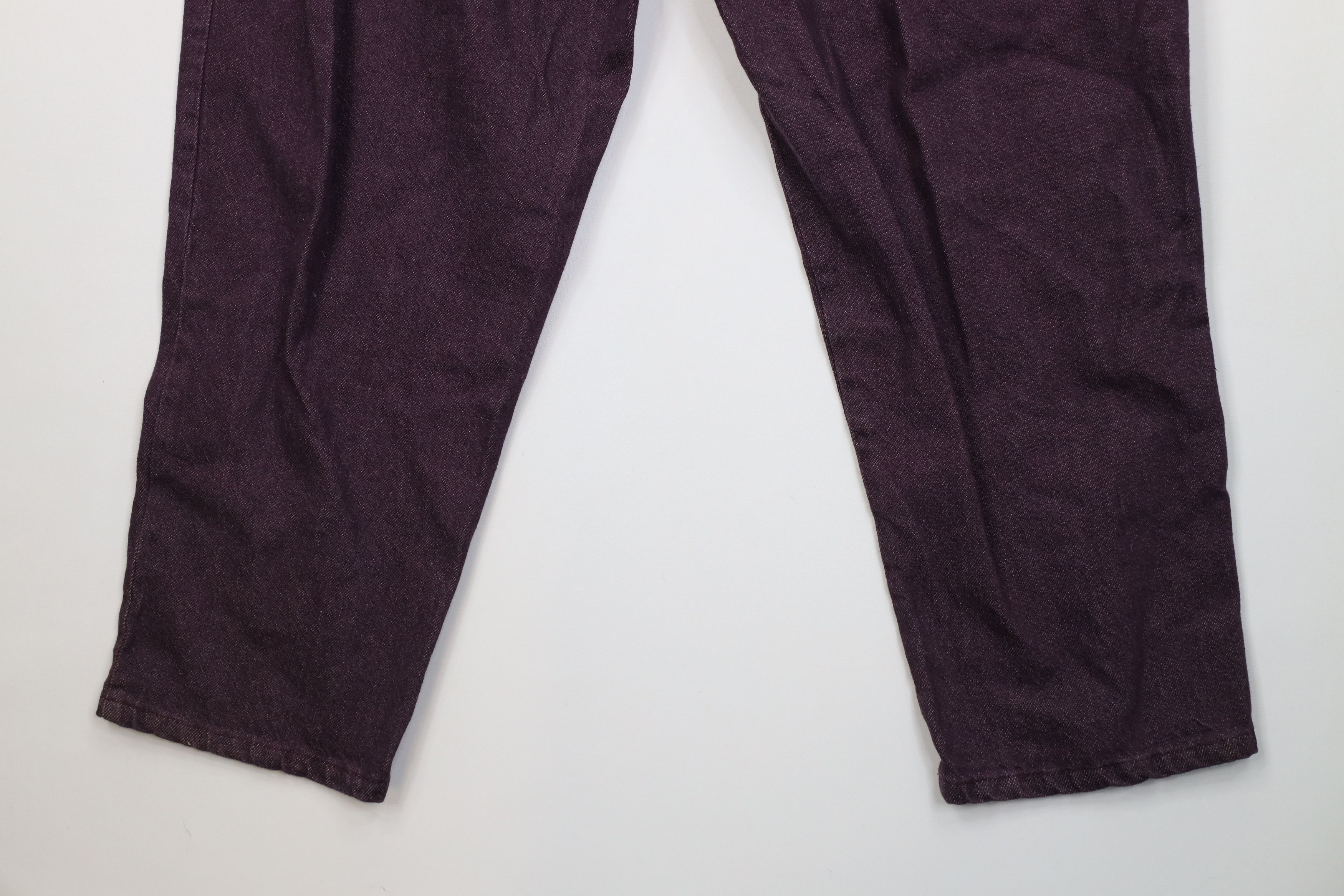 Vintage Vintage 90s Streetwear Utility Denim Jeans Purple USA Size 40" / US 18 - 11 Thumbnail