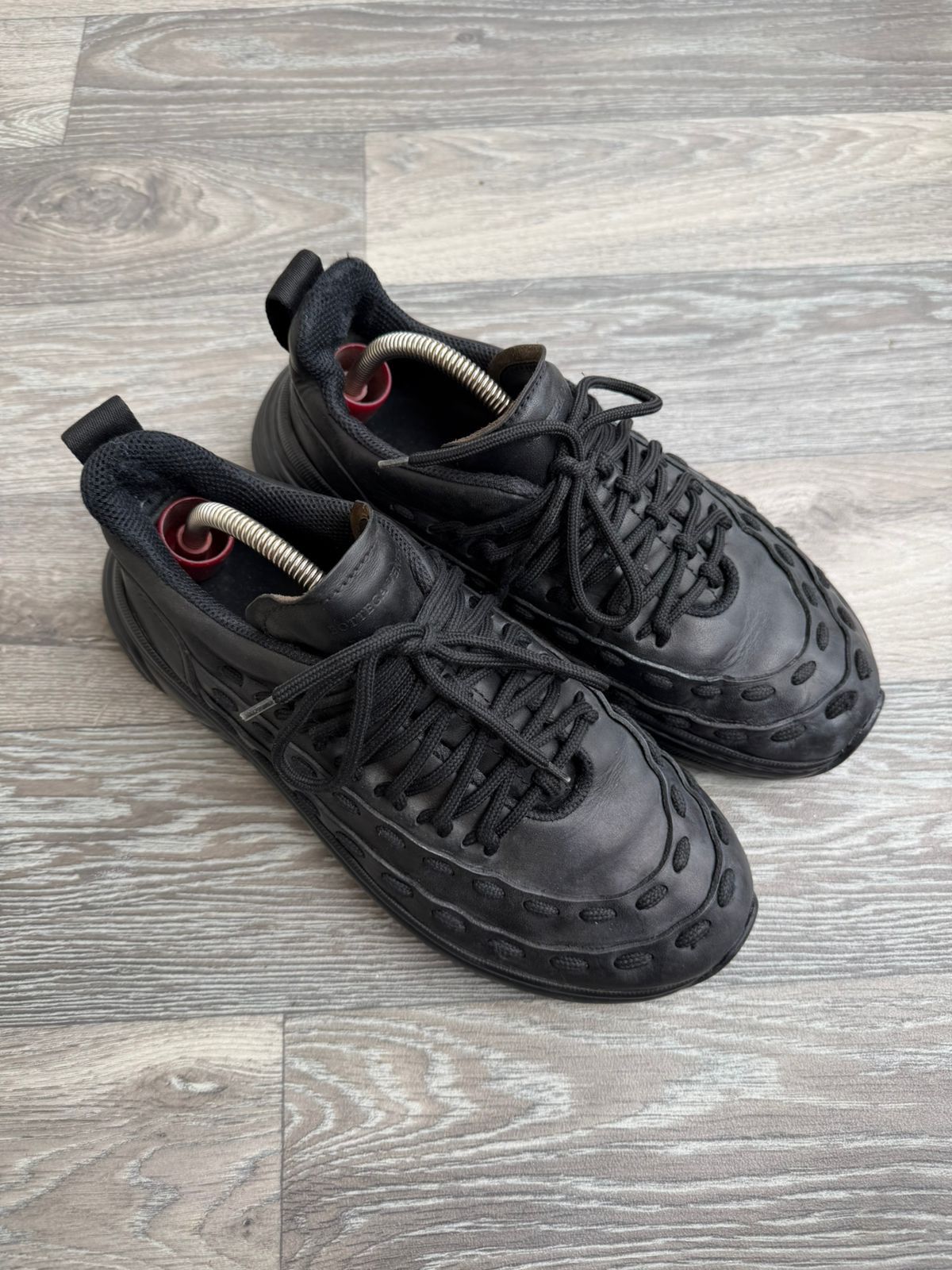 Bottega Veneta Bottega Veneta Black Speedster Lace Up Sneakers Sz 42 Size US 9 / EU 42 - 4 Thumbnail