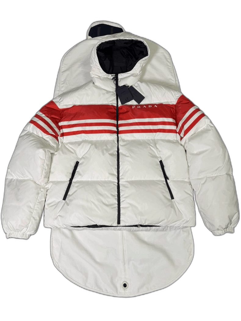Prada Prada White Goose Down Puffer Jacket XL Size US XL / EU 56 / 4 - 1 Thumbnail
