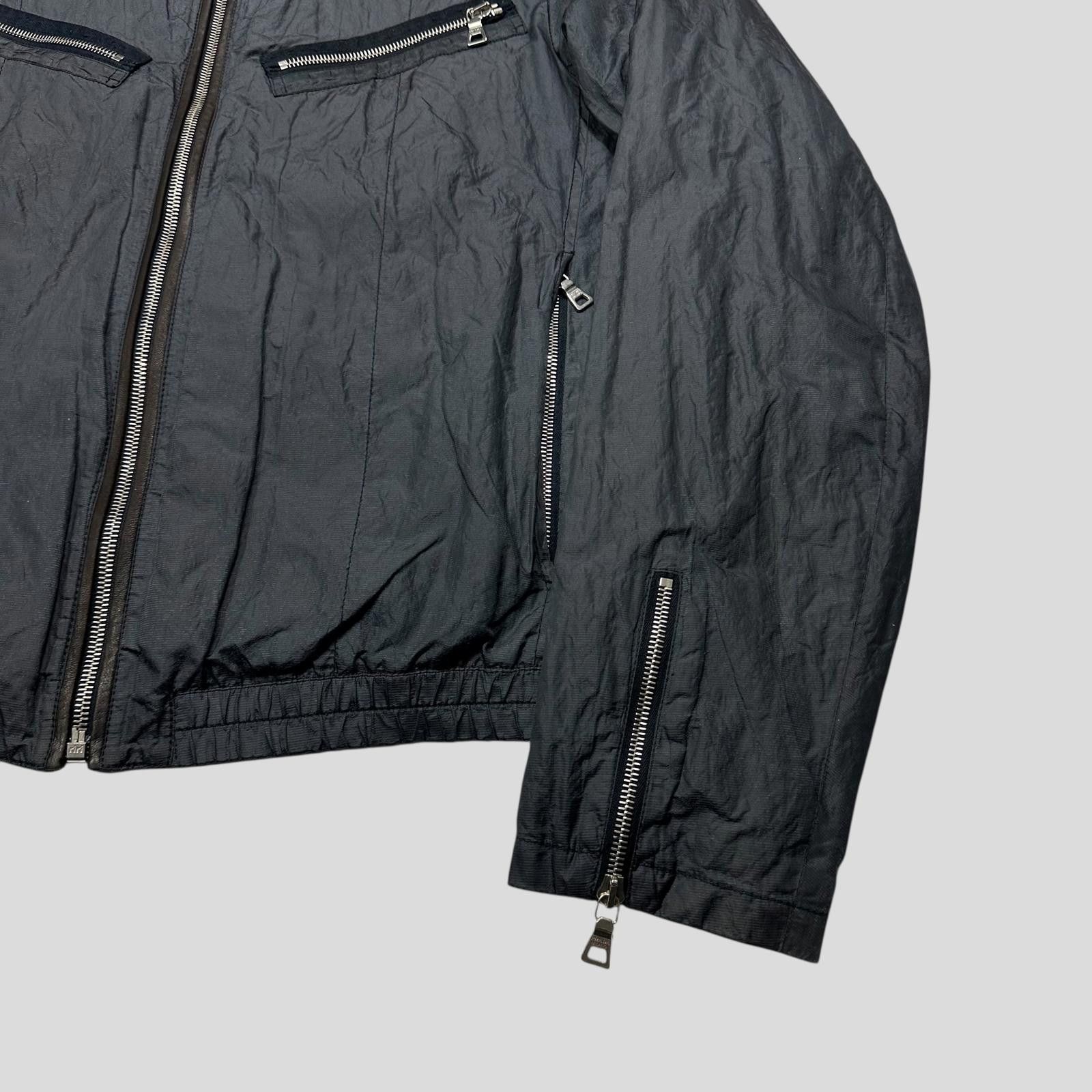 Prada Prada Sport 00’s Metal Nylon + Leather Moto Biker Jacket - M Size US M / EU 48-50 / 2 - 4 Thumbnail