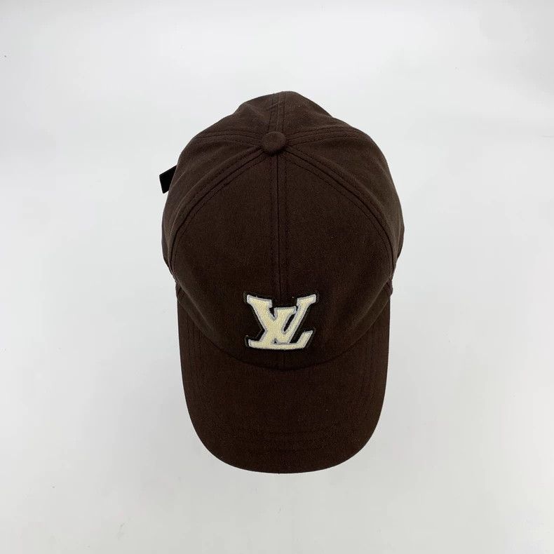 Louis Vuitton Louis Vuitton Dark brown logo embroidered cap baseball cap Size ONE SIZE - 6 Thumbnail