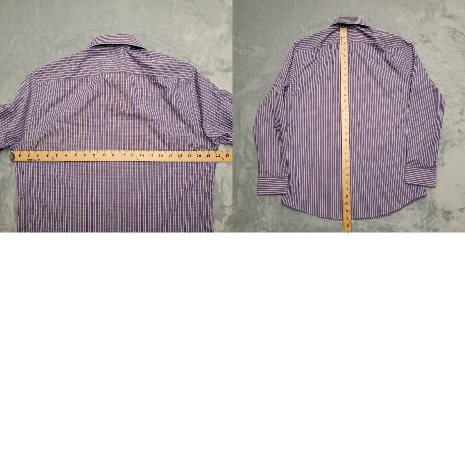 Lucky Brand VINTAGE Lucky Brand Shirt Mens M Purple Plaid Long Sleeve Slim Casual Dress Classic Size US M / EU 48-50 / 2 - 8 Thumbnail