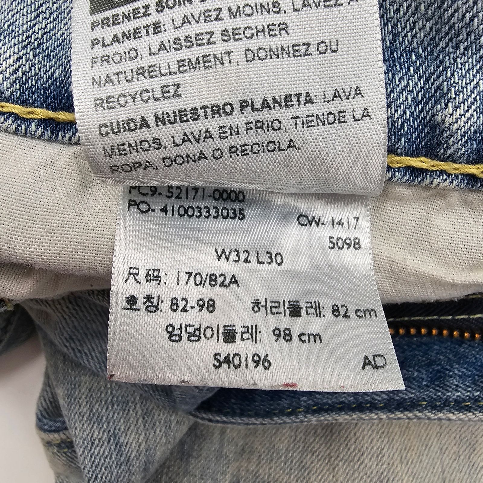 Levi's Levi's 283 Denizen Slim Fit Blue Denim Jeans Pants 32X30 Size US 32 / EU 48 - 7 Thumbnail
