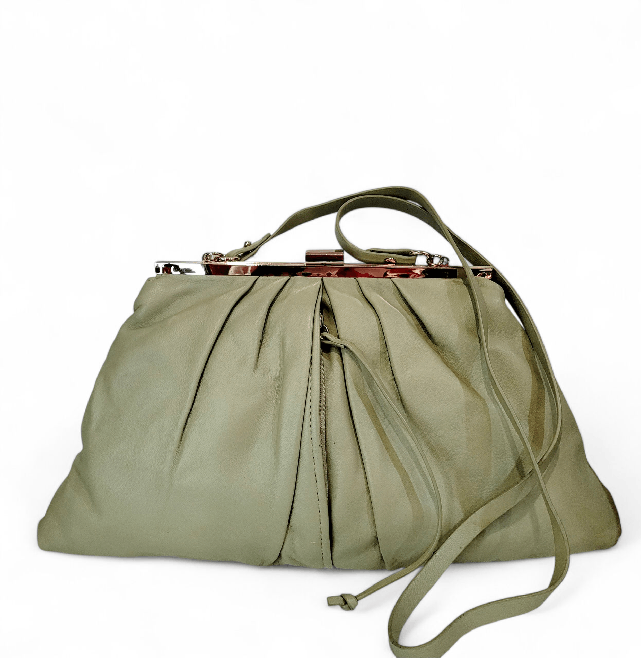 Zara Zara Double Soft Leather Medium Size Clutch Handbag Size ONE SIZE - 1 Thumbnail