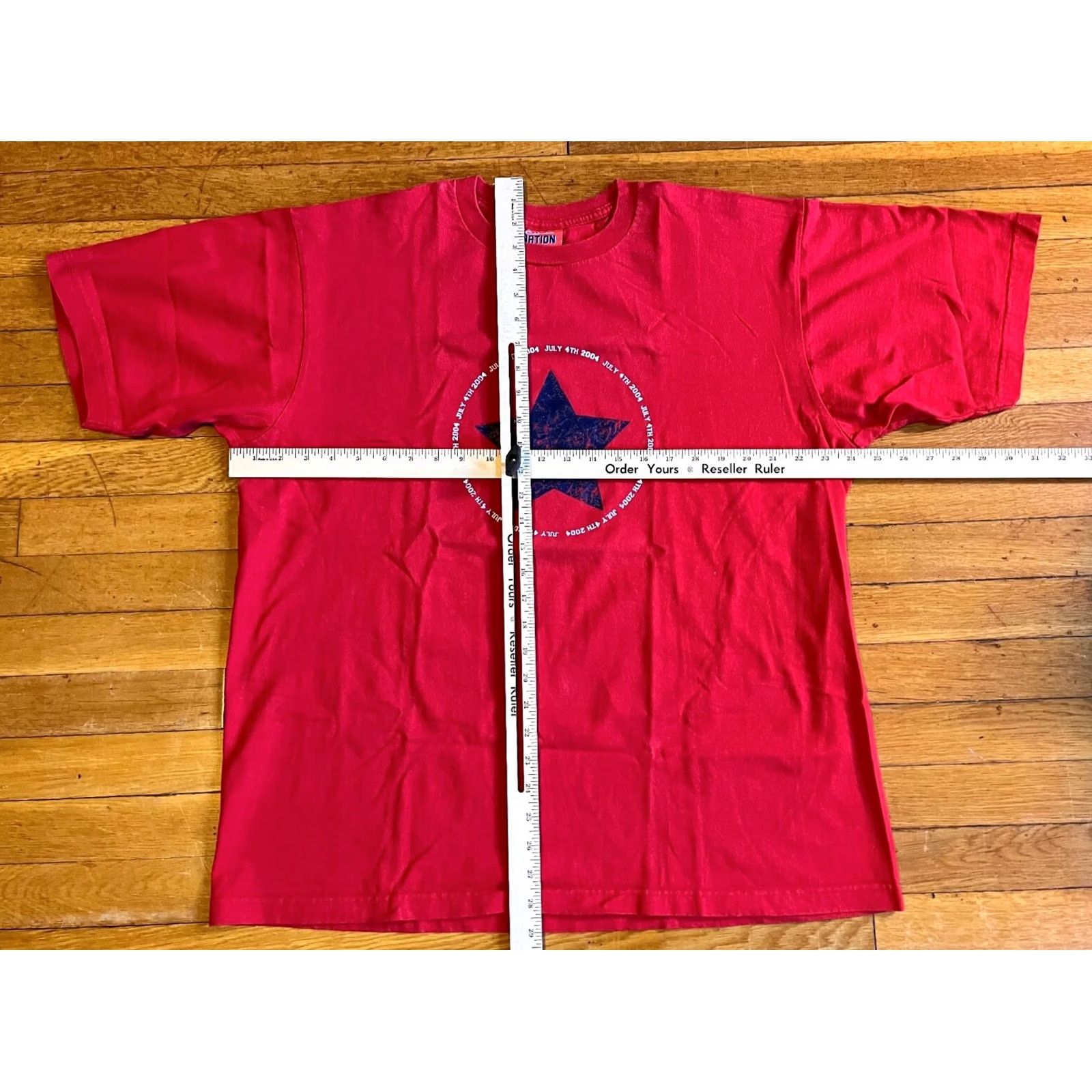 Vintage VINTAGE Celebration Nation Shirt Men XL Red Graphic Print USA 2004 July 4th Classic Retro Size US XL / EU 56 / 4 - 6 Thumbnail