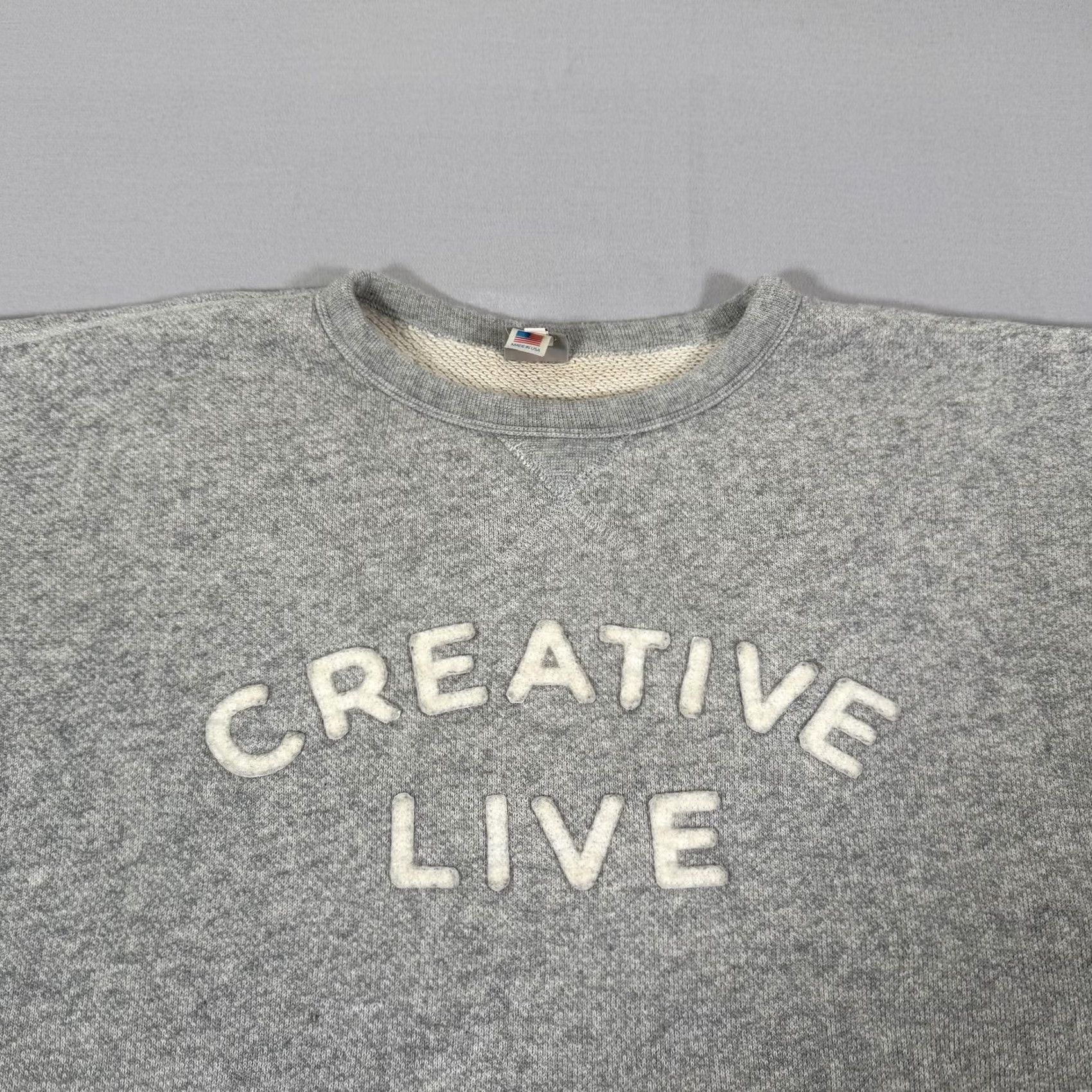 Ebbets Field Flannels Ebbets Field Flannels Sweatshirt Mens Large Gray Crewneck Creative Live USA - Vintage Condition Size US L / EU 52-54 / 3 - 2 Thumbnail
