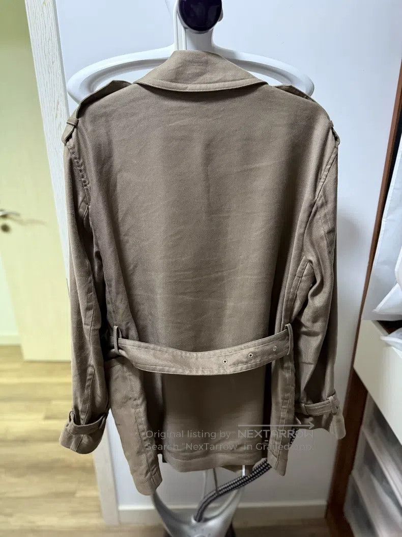 Helmut Lang Helmut Lang Linen Trench Coat with Belt Design Size US S / EU 44-46 / 1 - 4 Thumbnail