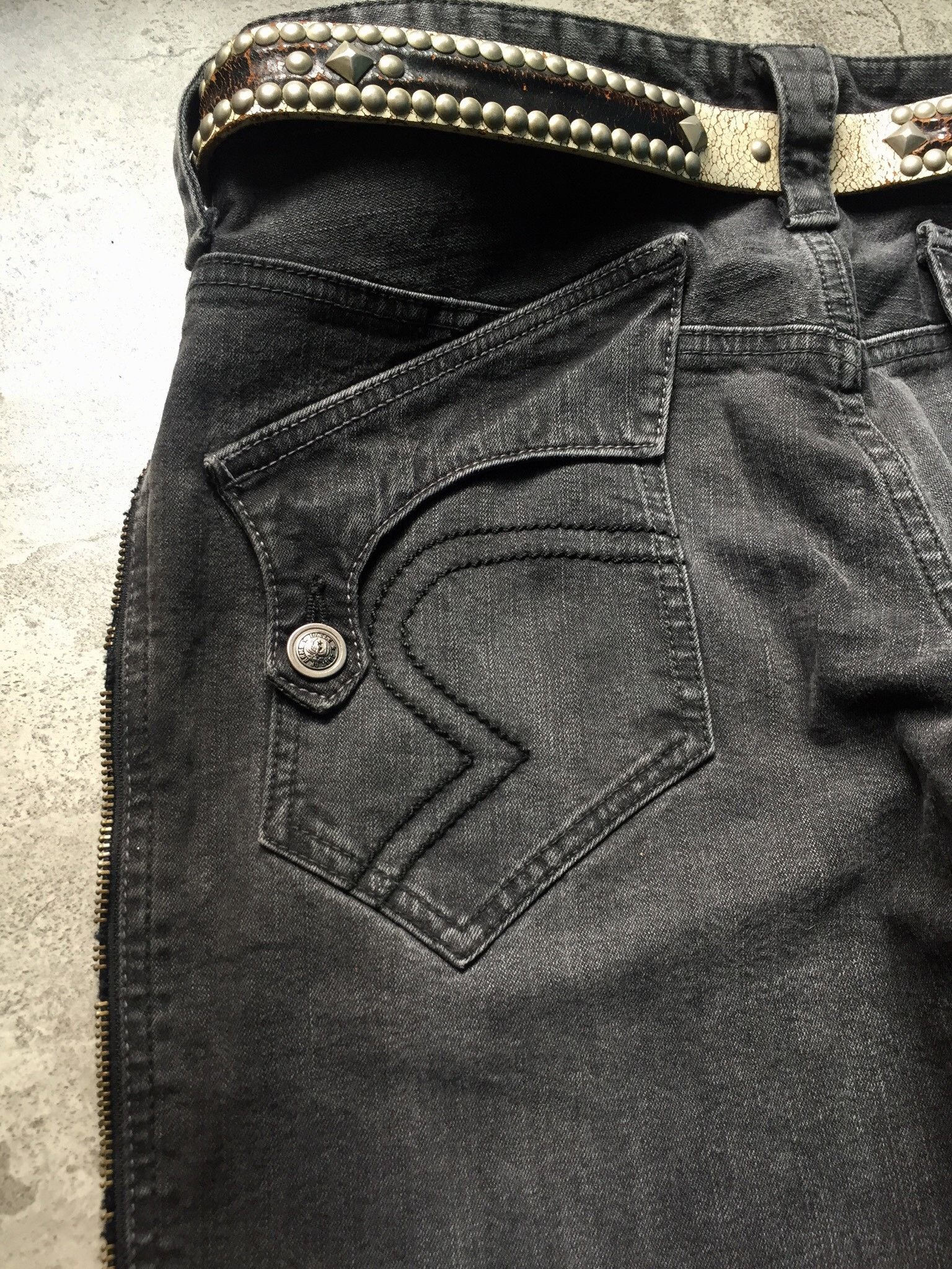 Obelisk Obelisk Faded Full Zip Boot Cut Flare Size 33-34 Size US 34 / EU 50 - 5 Thumbnail