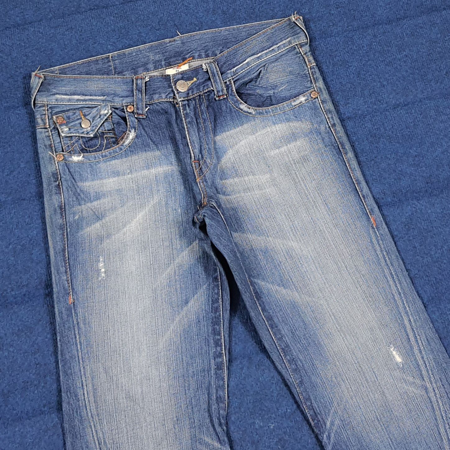 True Religion Vintage True Religion Joey Big Rig Jeans Grunge C297N18 Size US 35 - 6 Thumbnail