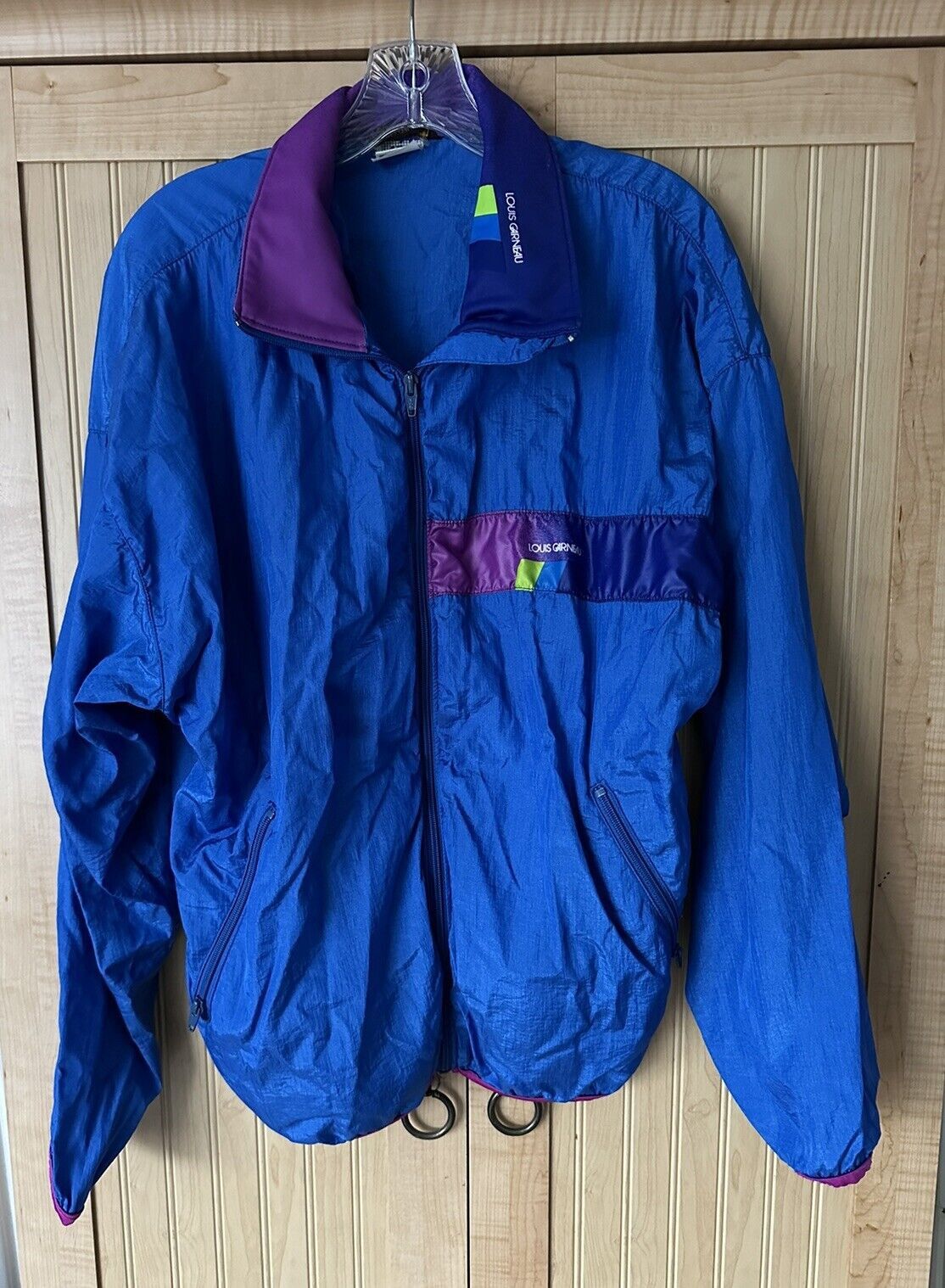 Vintage Louis Garneau Windbreaker Track Jacket Women’s Medium Vinta Size M / US 6-8 / IT 42-44 - 1 Thumbnail