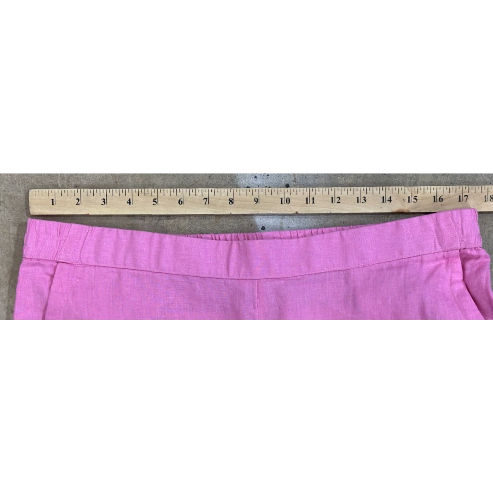 Charter Club Charter Club Luxury Linen Capri Pants Sz Large Women’s Pink Pull On Eyelet Trim Size 36" / US 14 / IT 50 - 7 Thumbnail